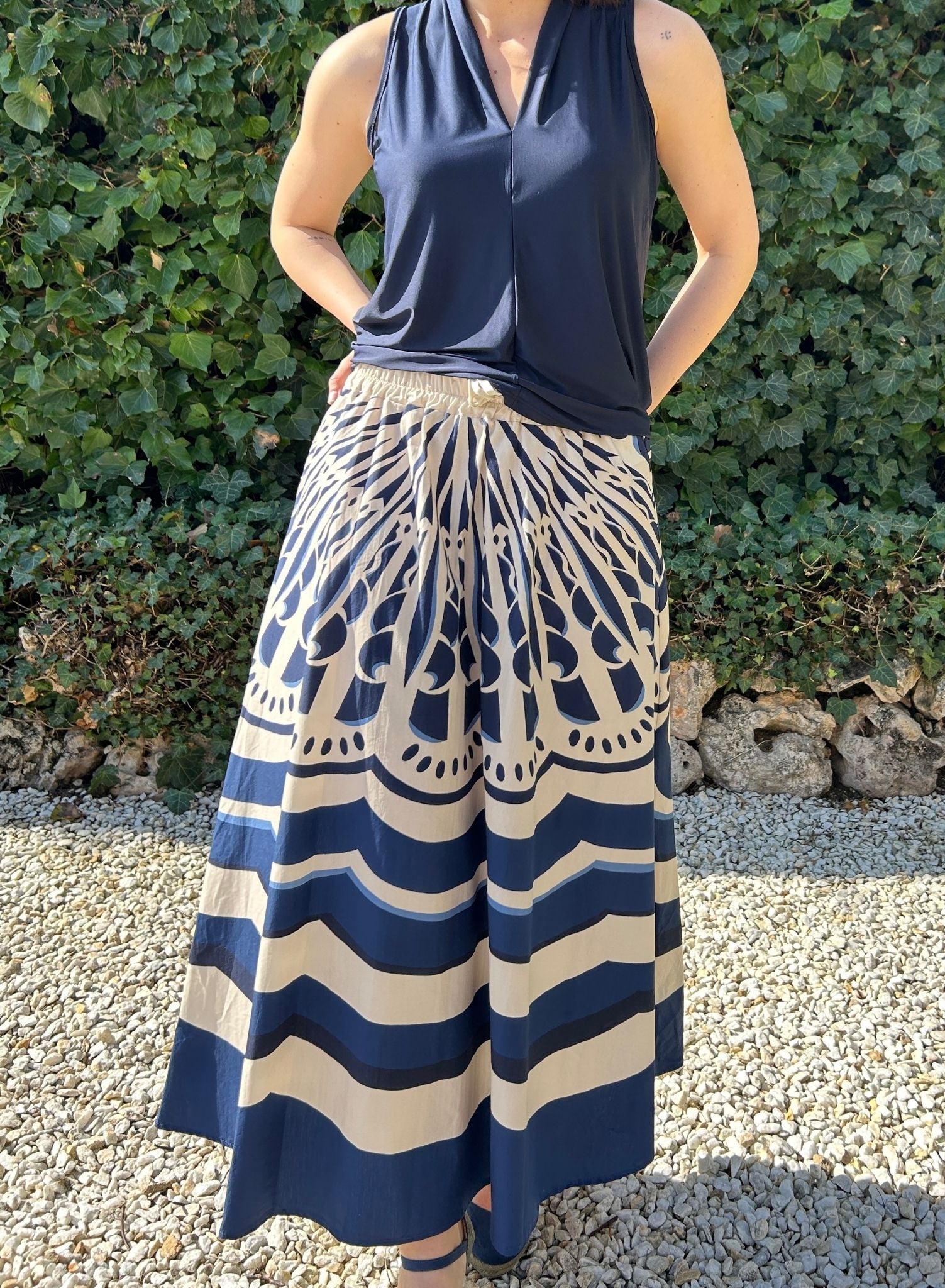 Falda estampada