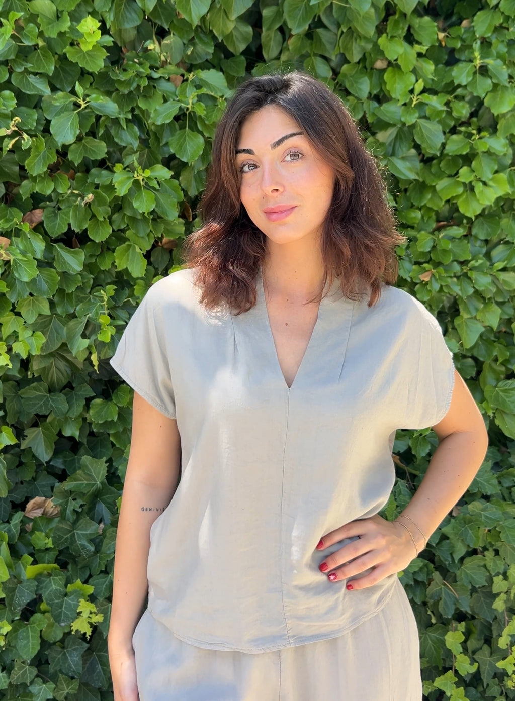 Blusa Vega gris