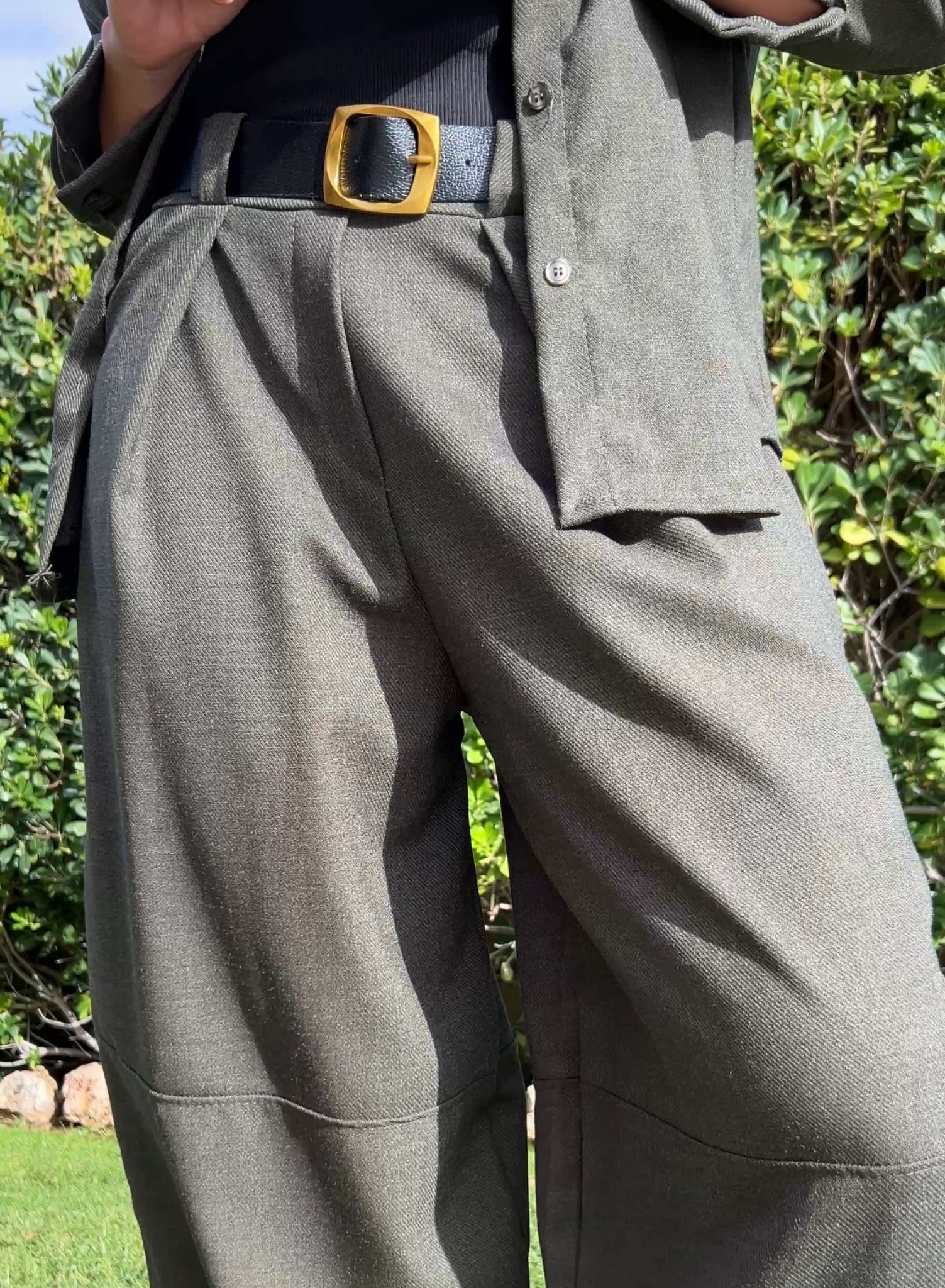 Pantalón globo verde