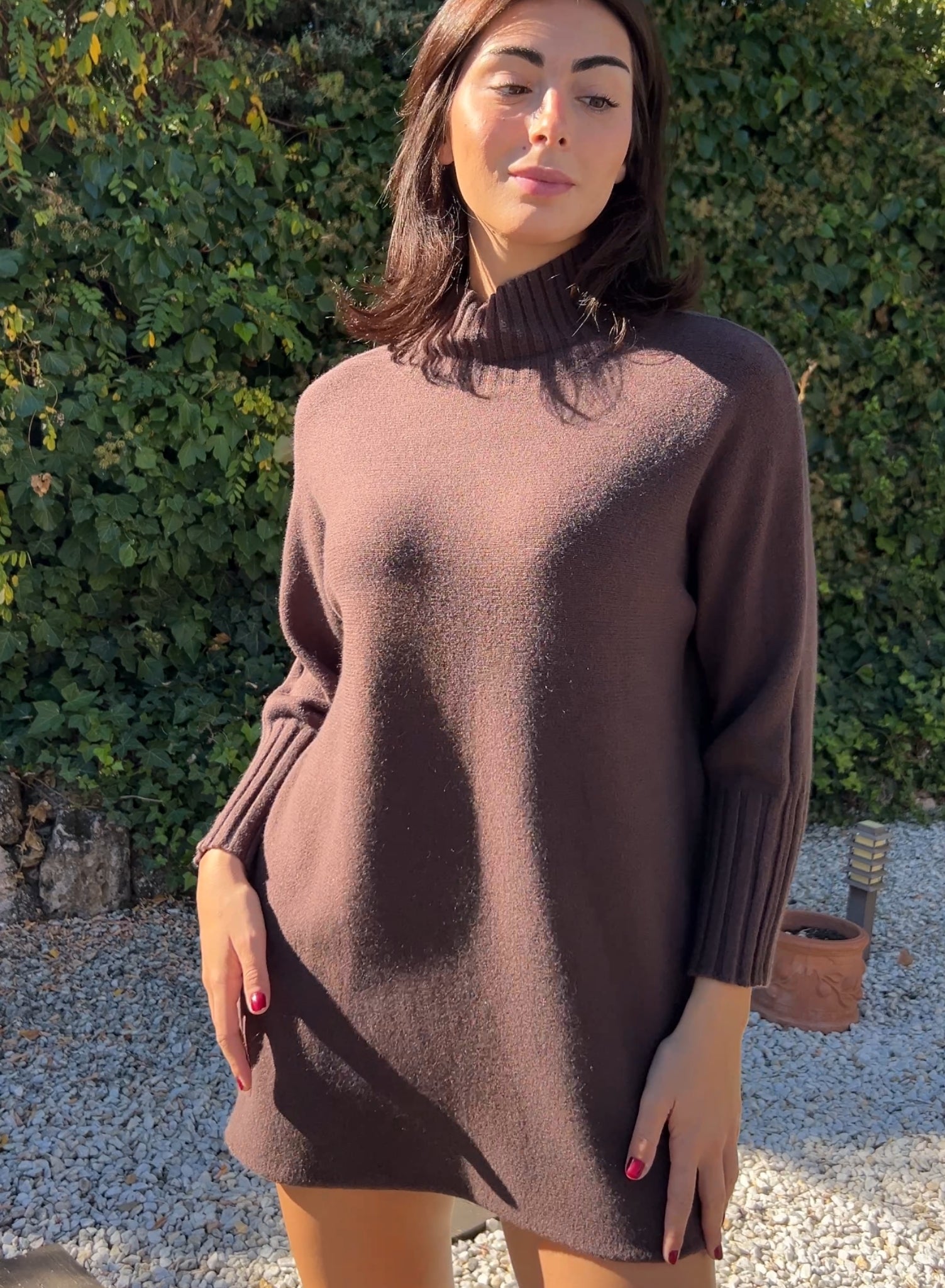 Jersey vestido choco