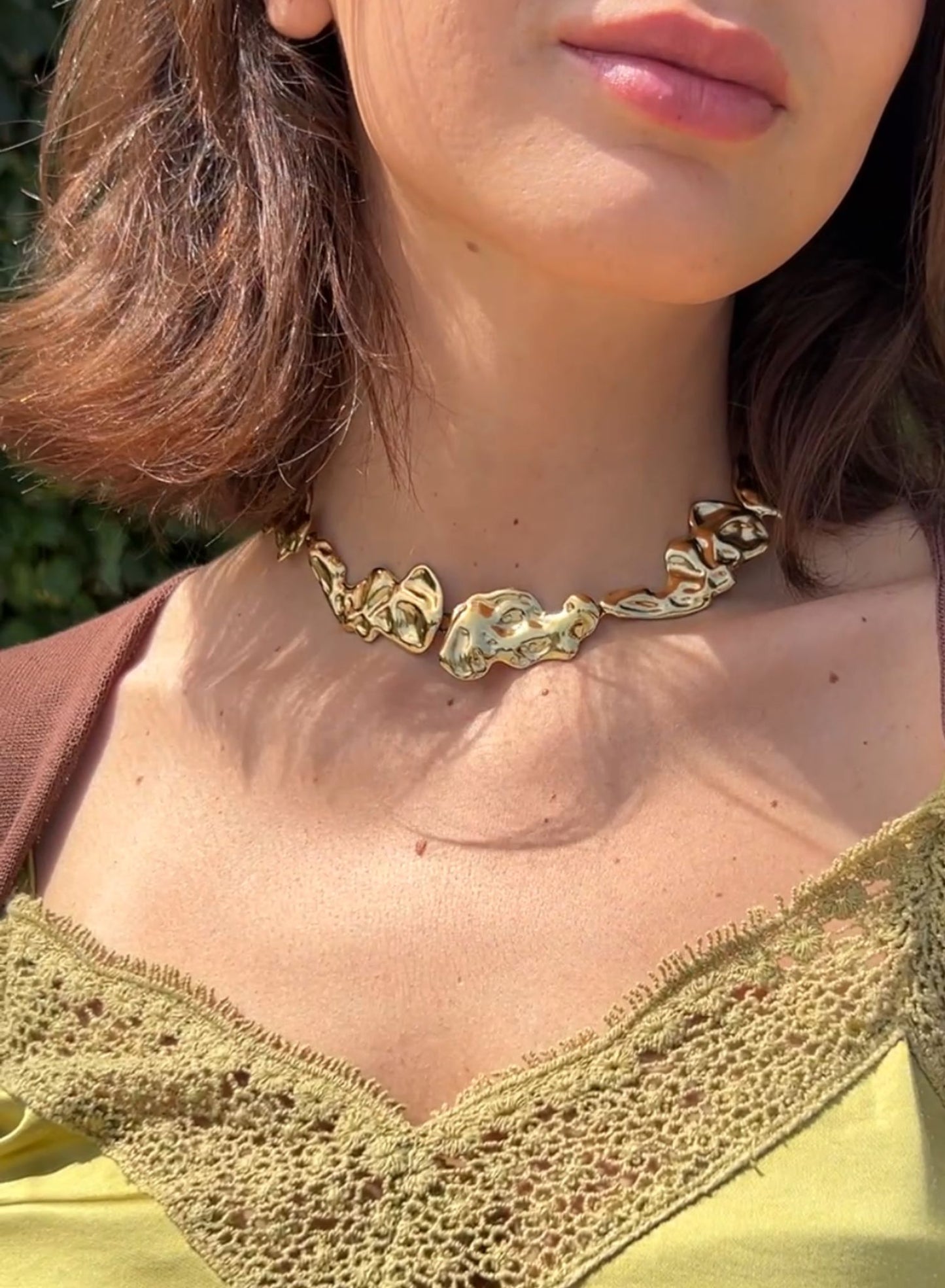 Gold Lava Necklace