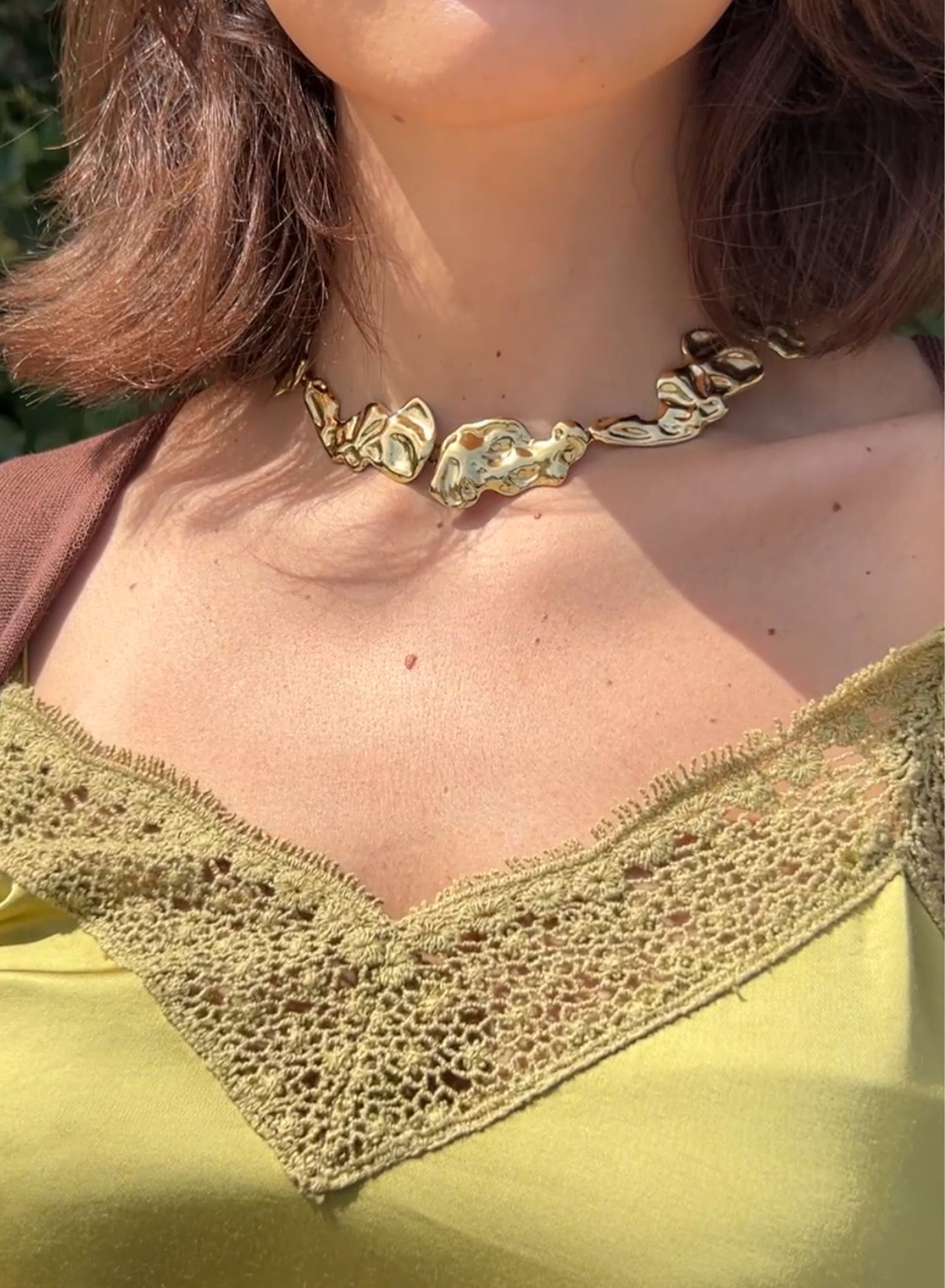 Gold Lava Necklace