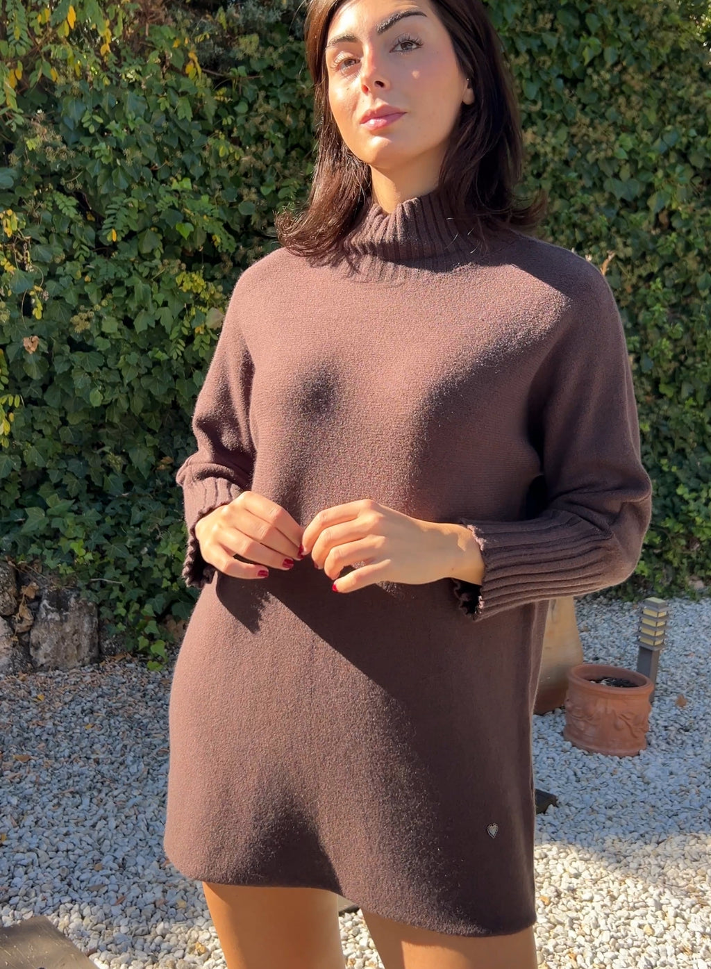 Jersey vestido choco