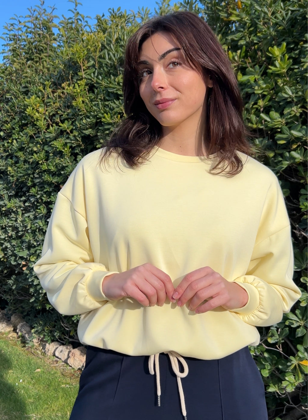 Sudadera globo amarilla