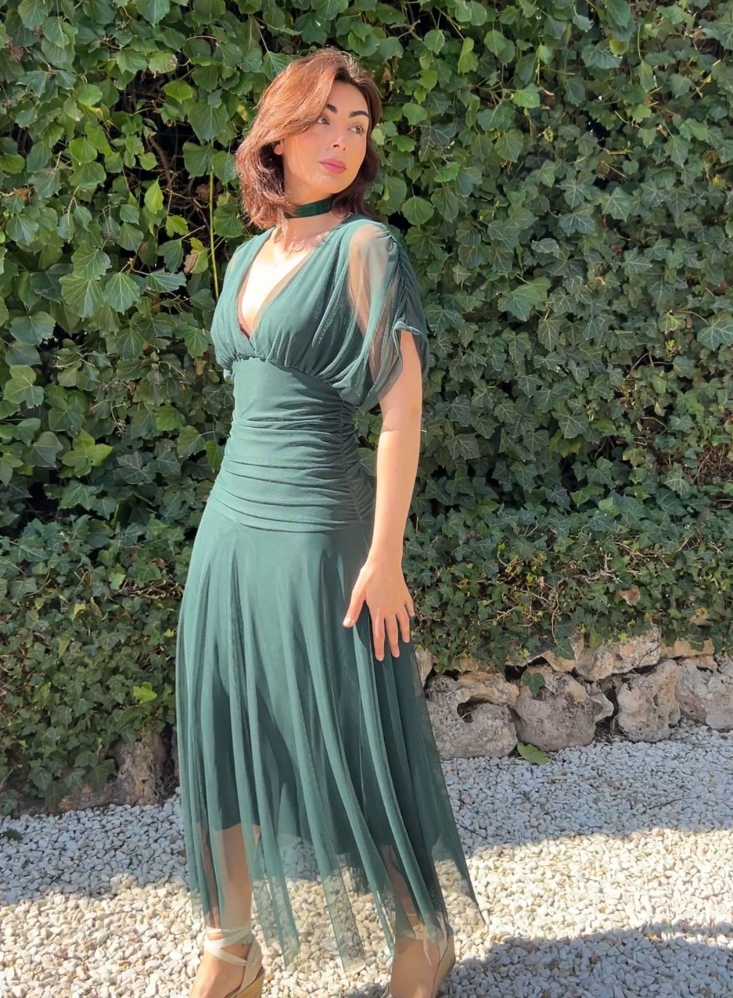Sofia green dress