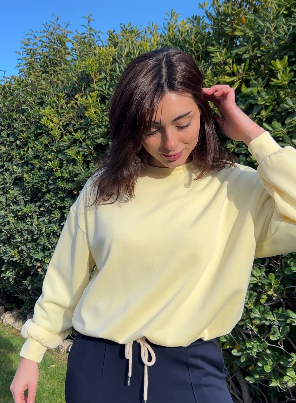 Sudadera globo amarilla