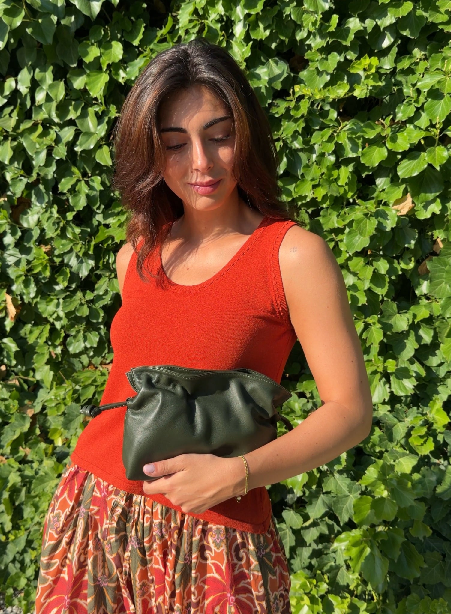 Bolso clutch piel