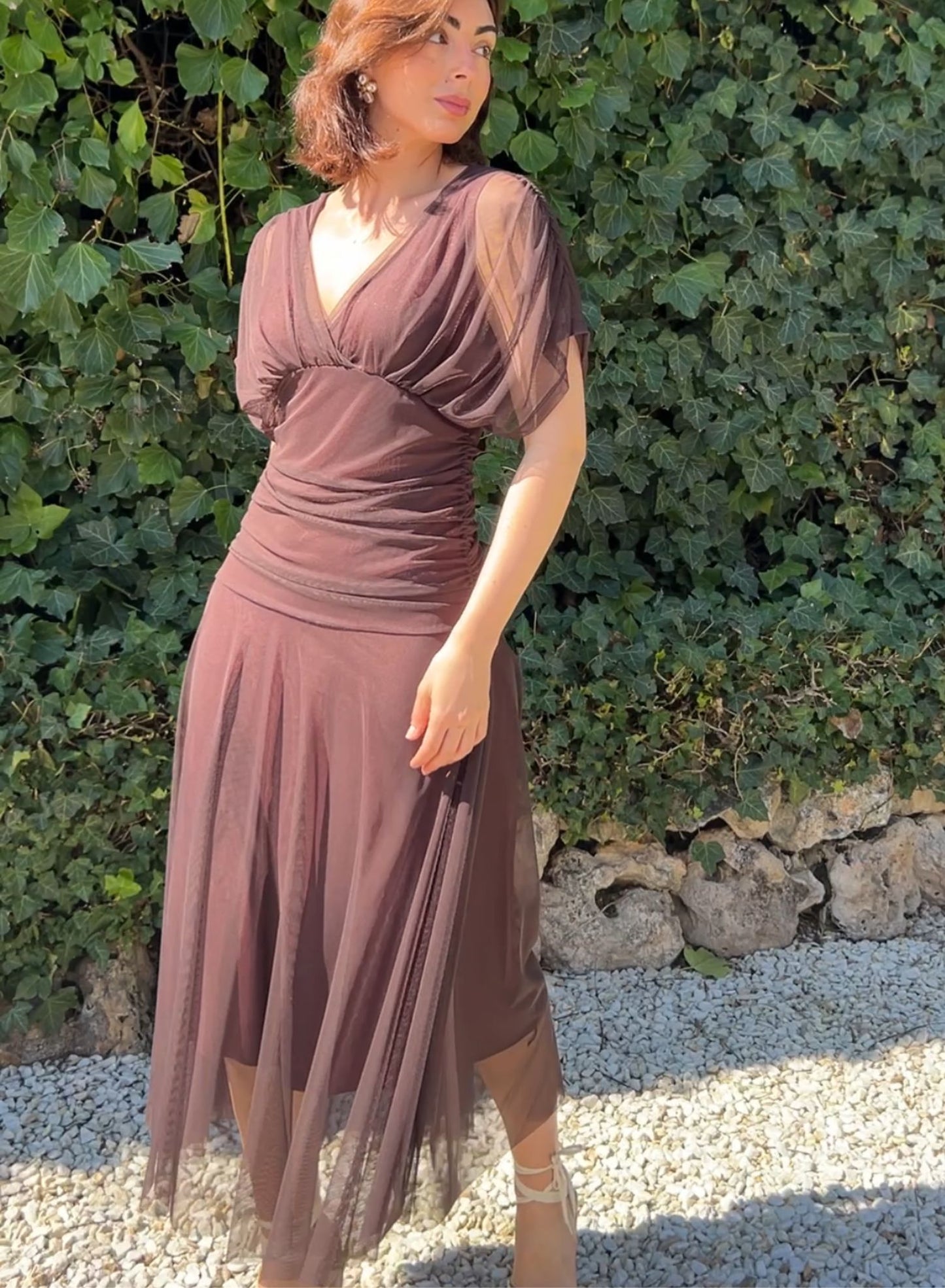 Sofia chocolate dress