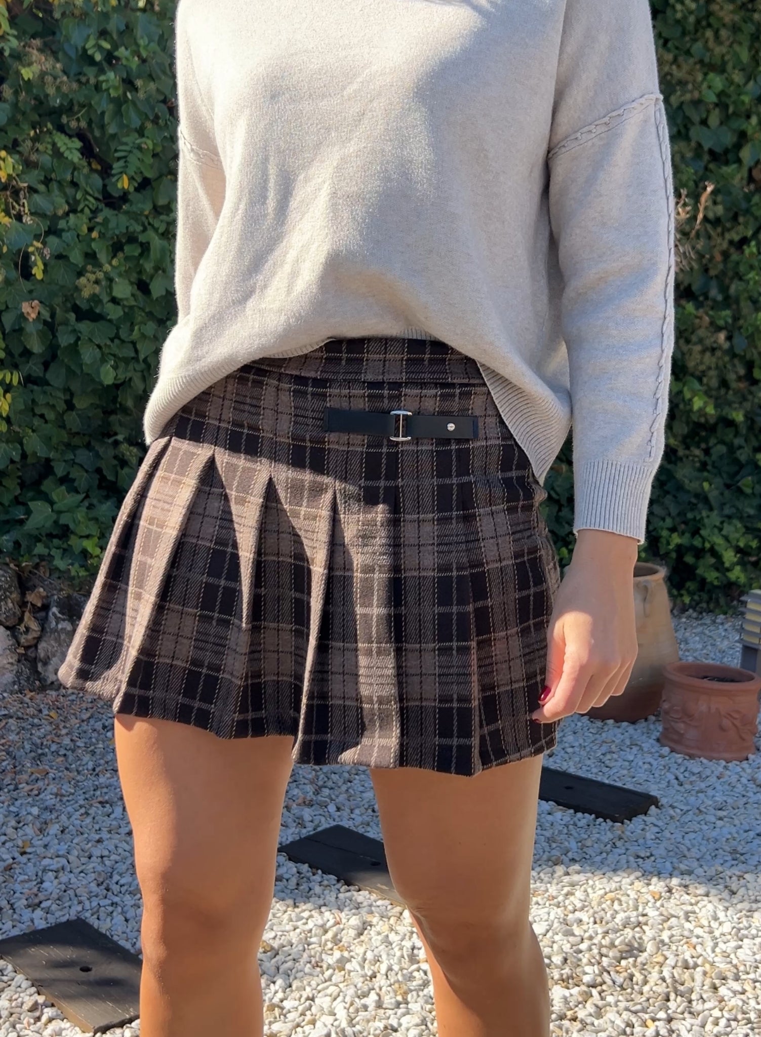 Falda pantalón choco