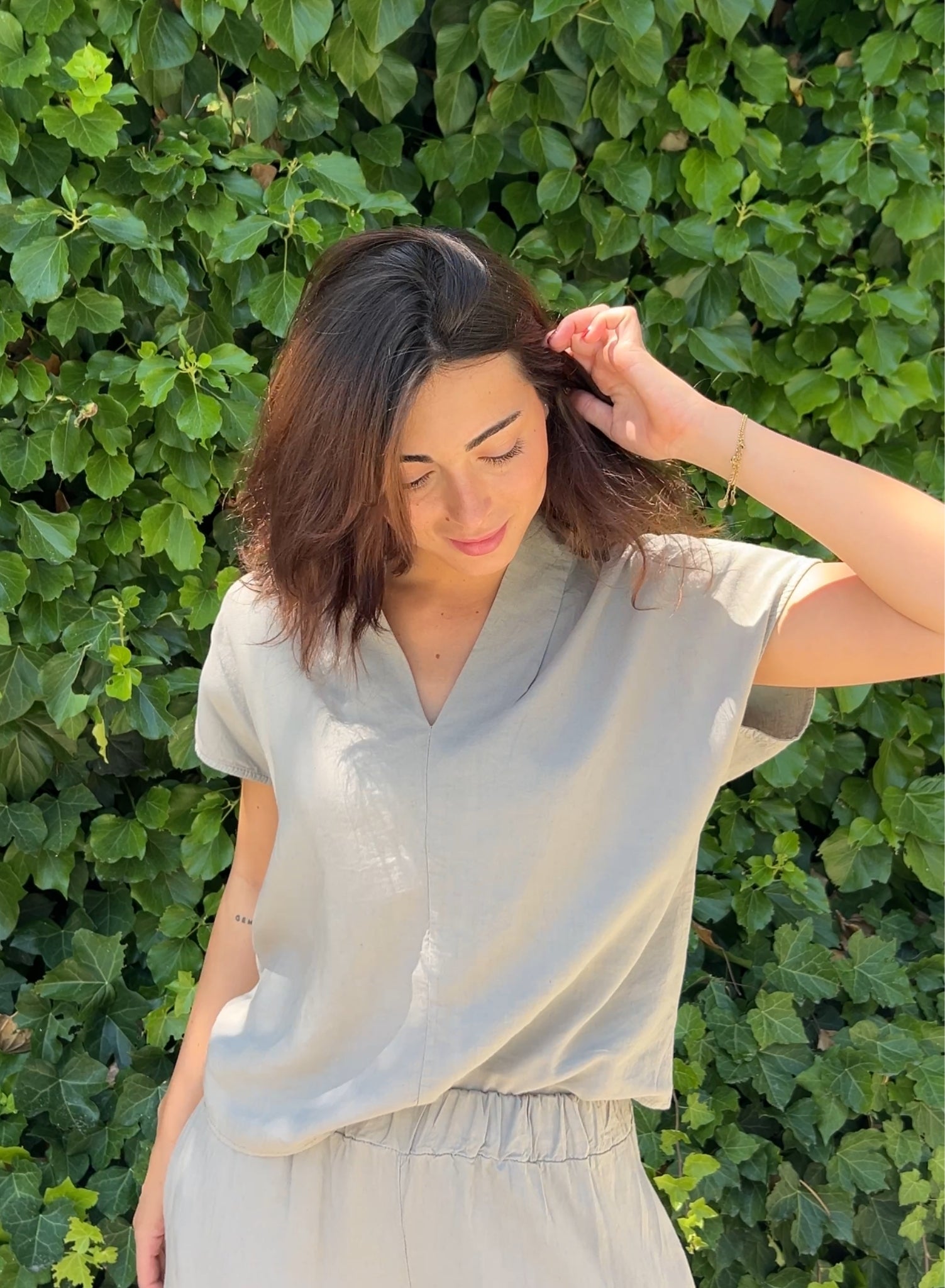 Blusa Vega gris