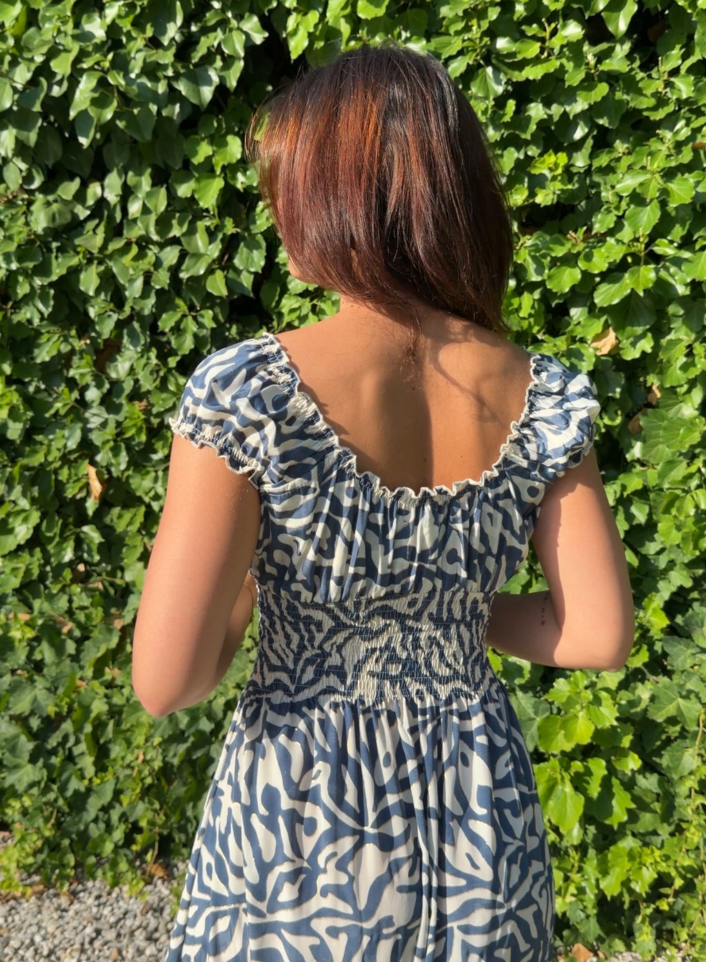 Vestido aguas azul