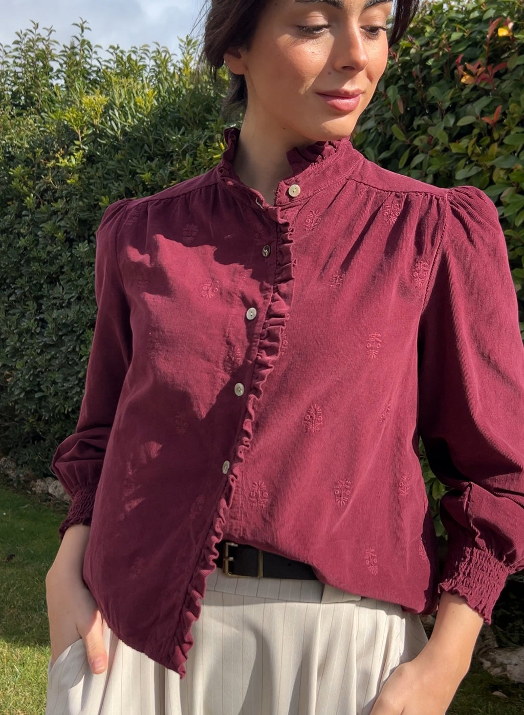 Camisa micropana buganvilla