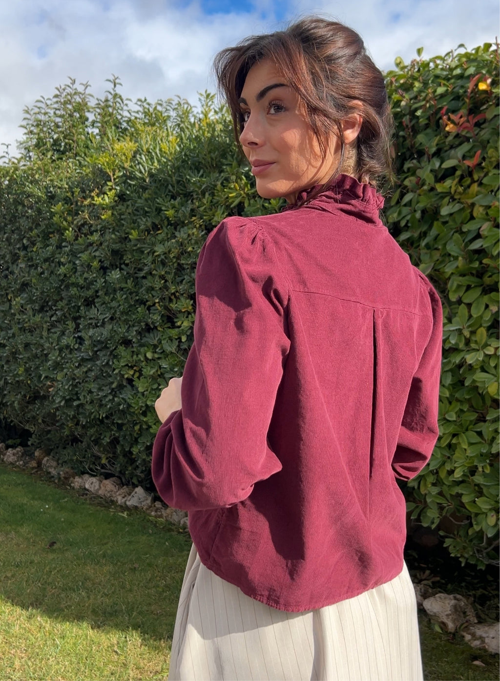 Camisa micropana buganvilla