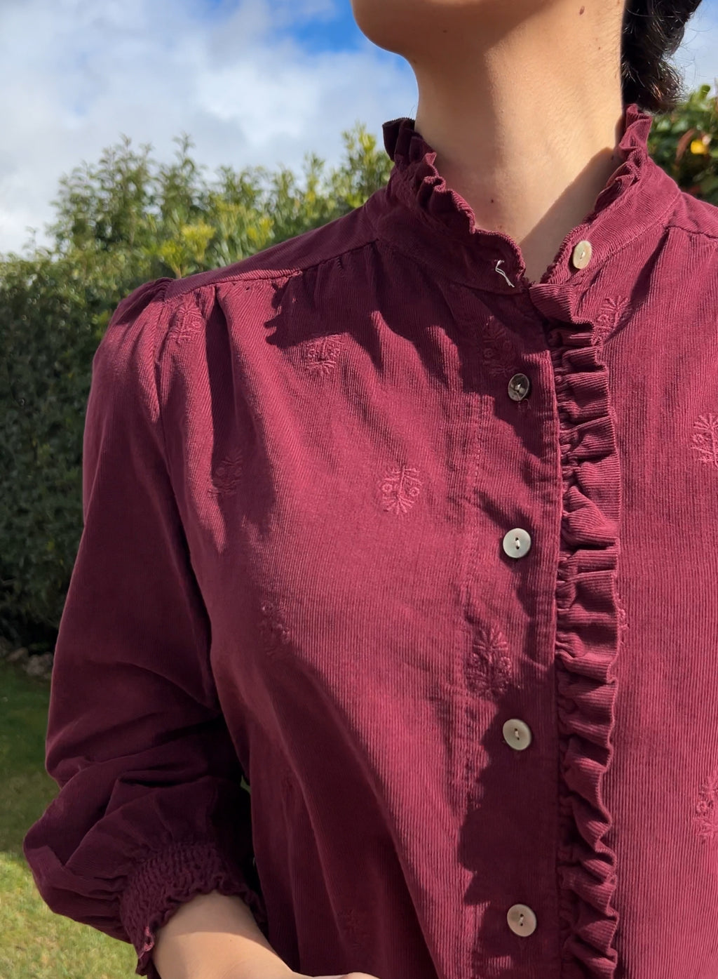 Camisa micropana buganvilla