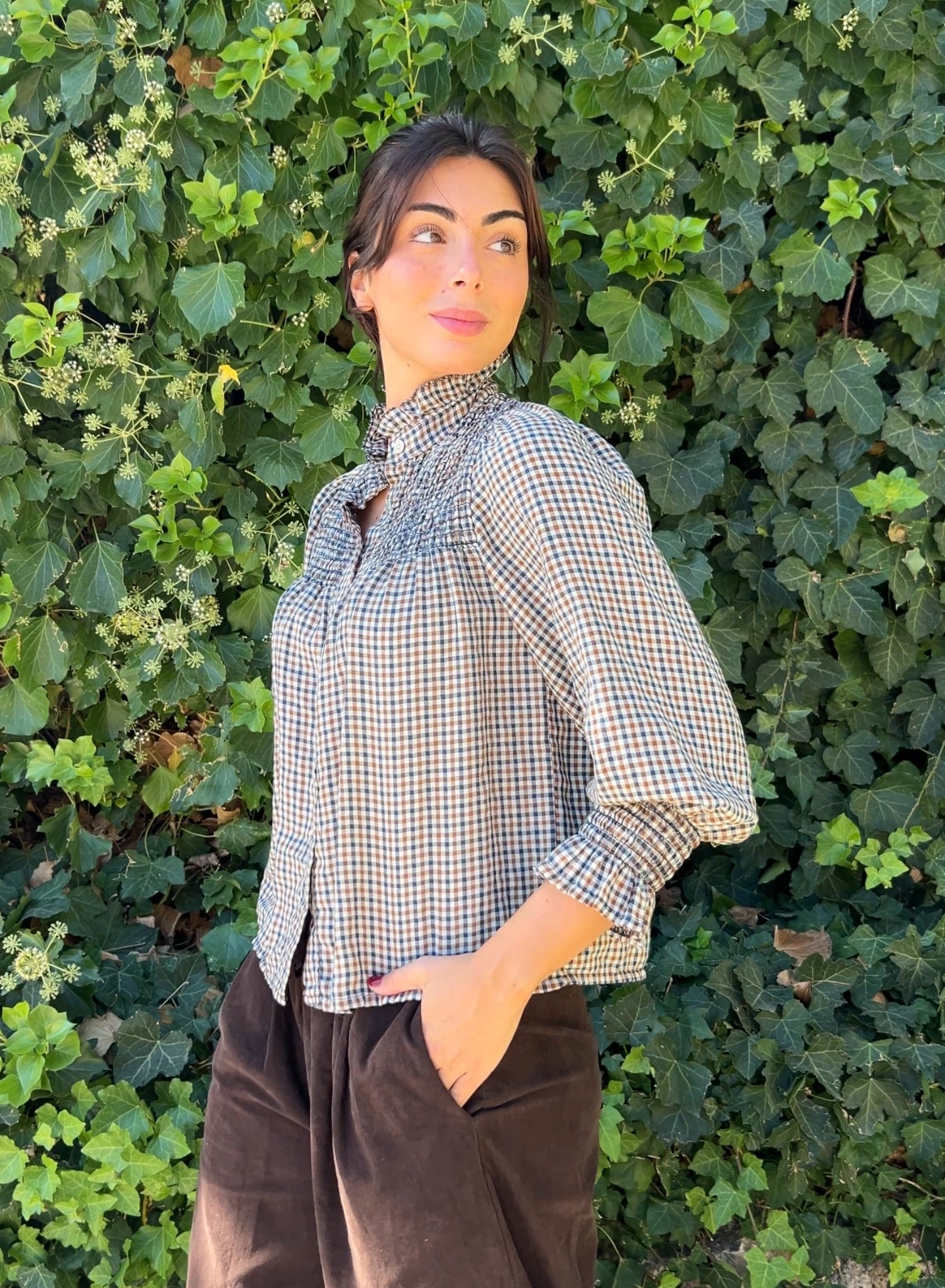 Camisa cuadros azul