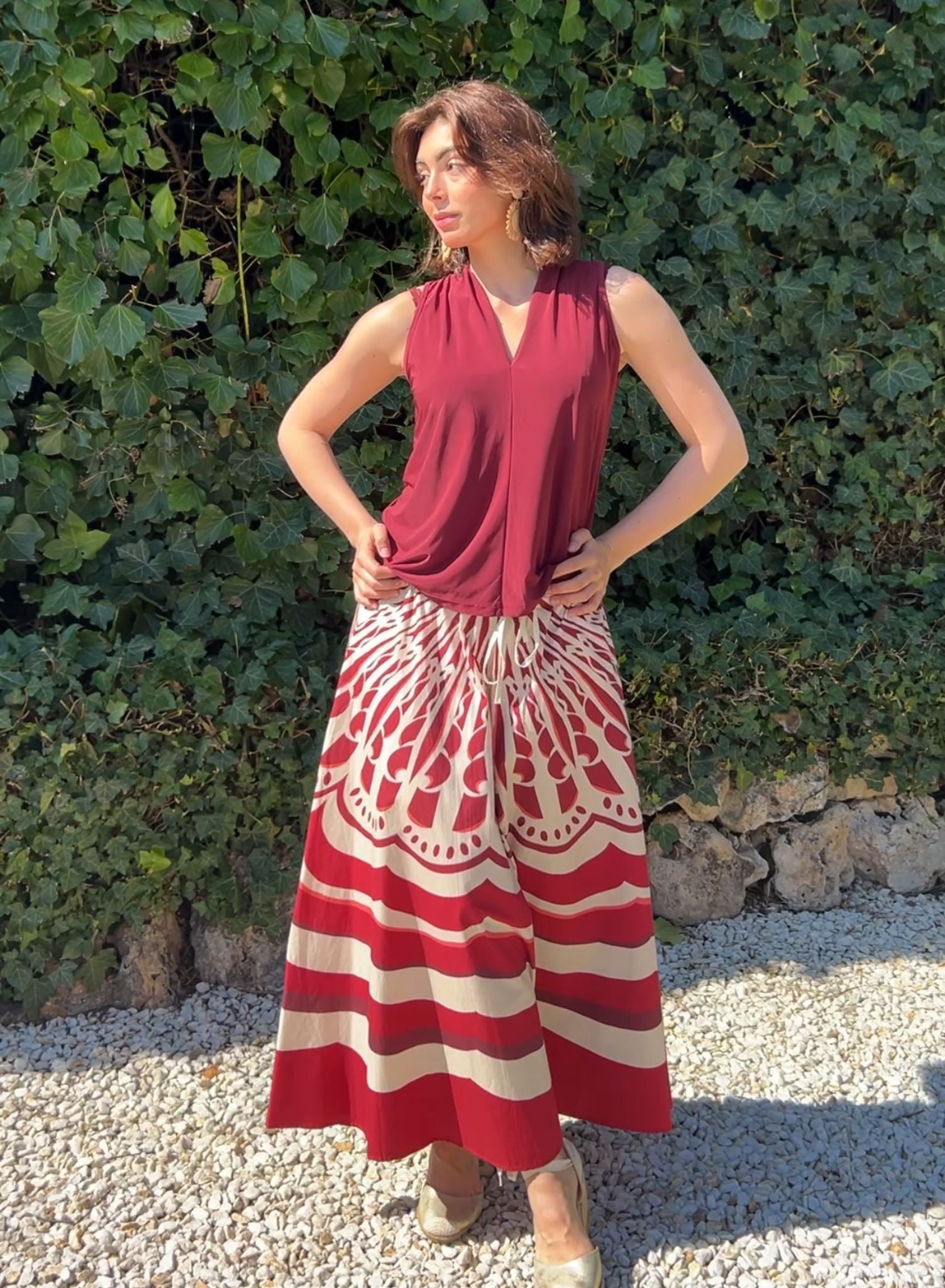 Falda estampada