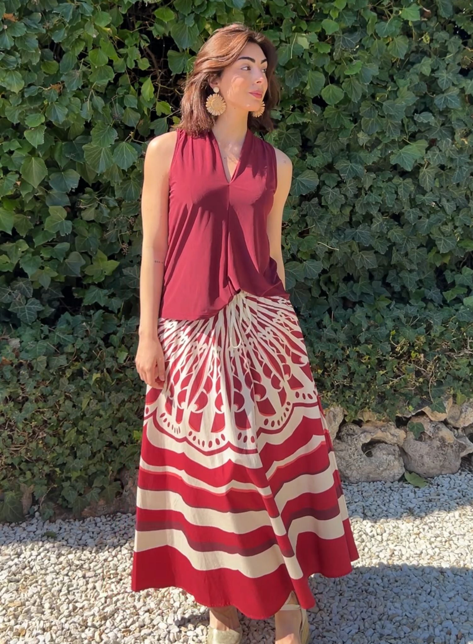 Falda estampada