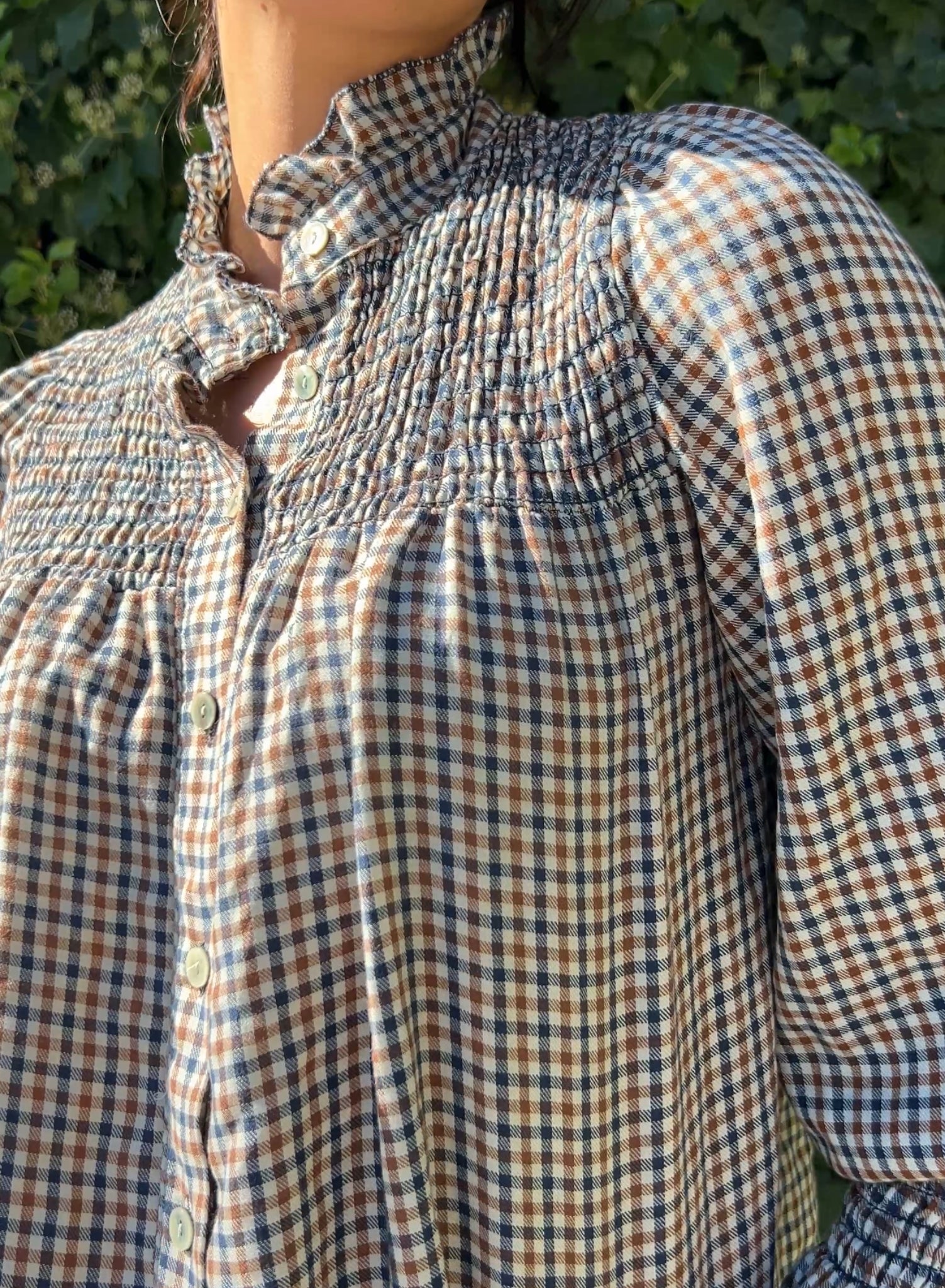 Camisa cuadros azul