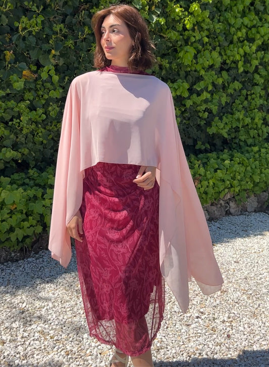 Pink Claudia Cape