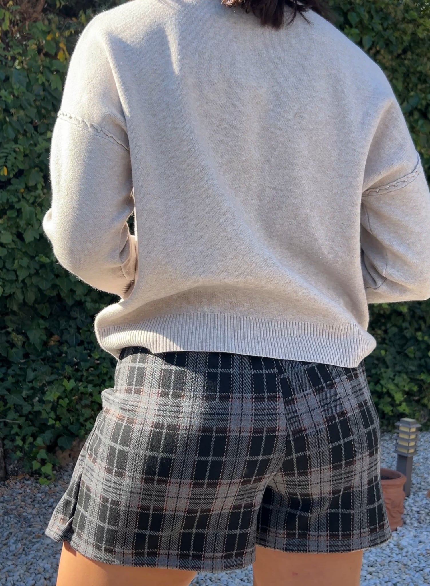 Falda pantalón gris