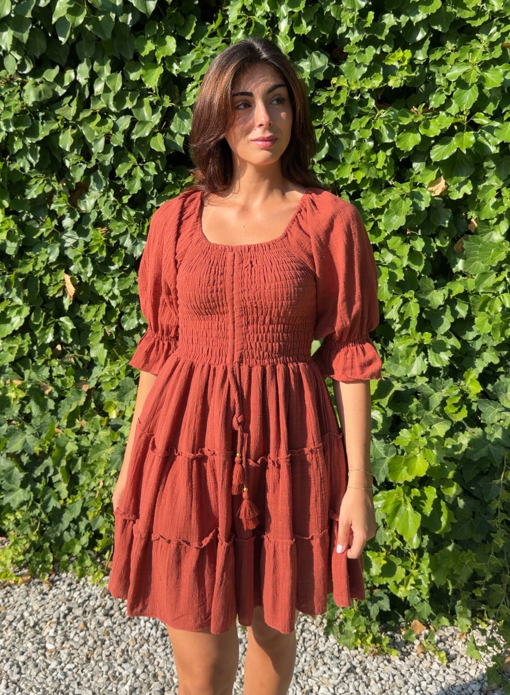 Vestido indio corto caldero