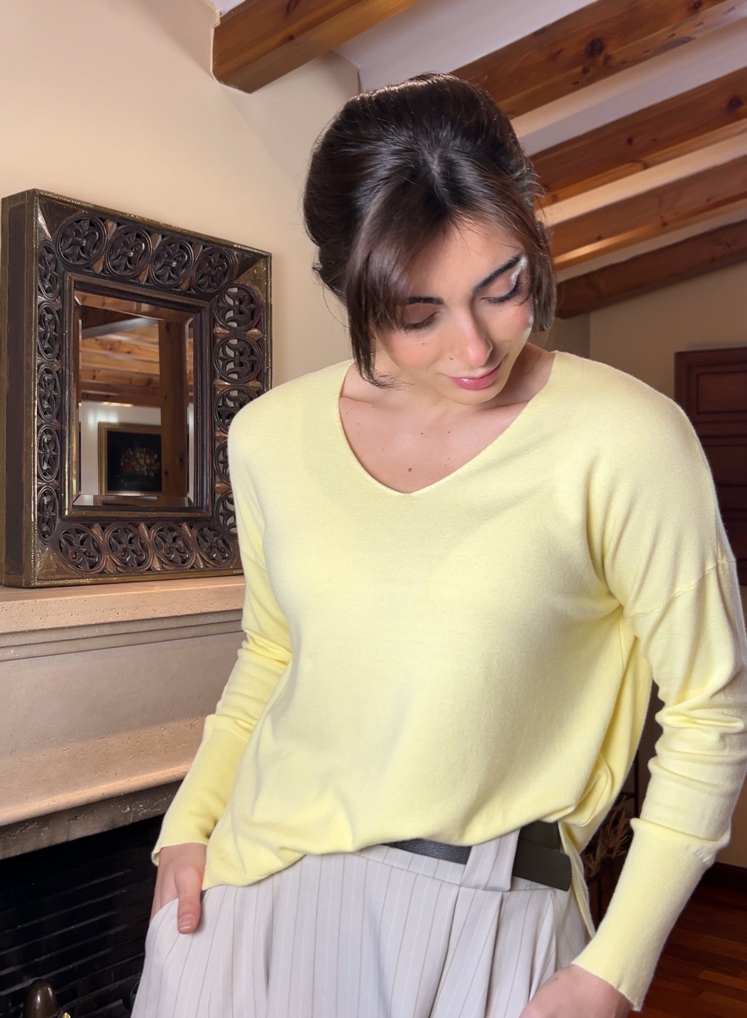 Jersey básico amarillo