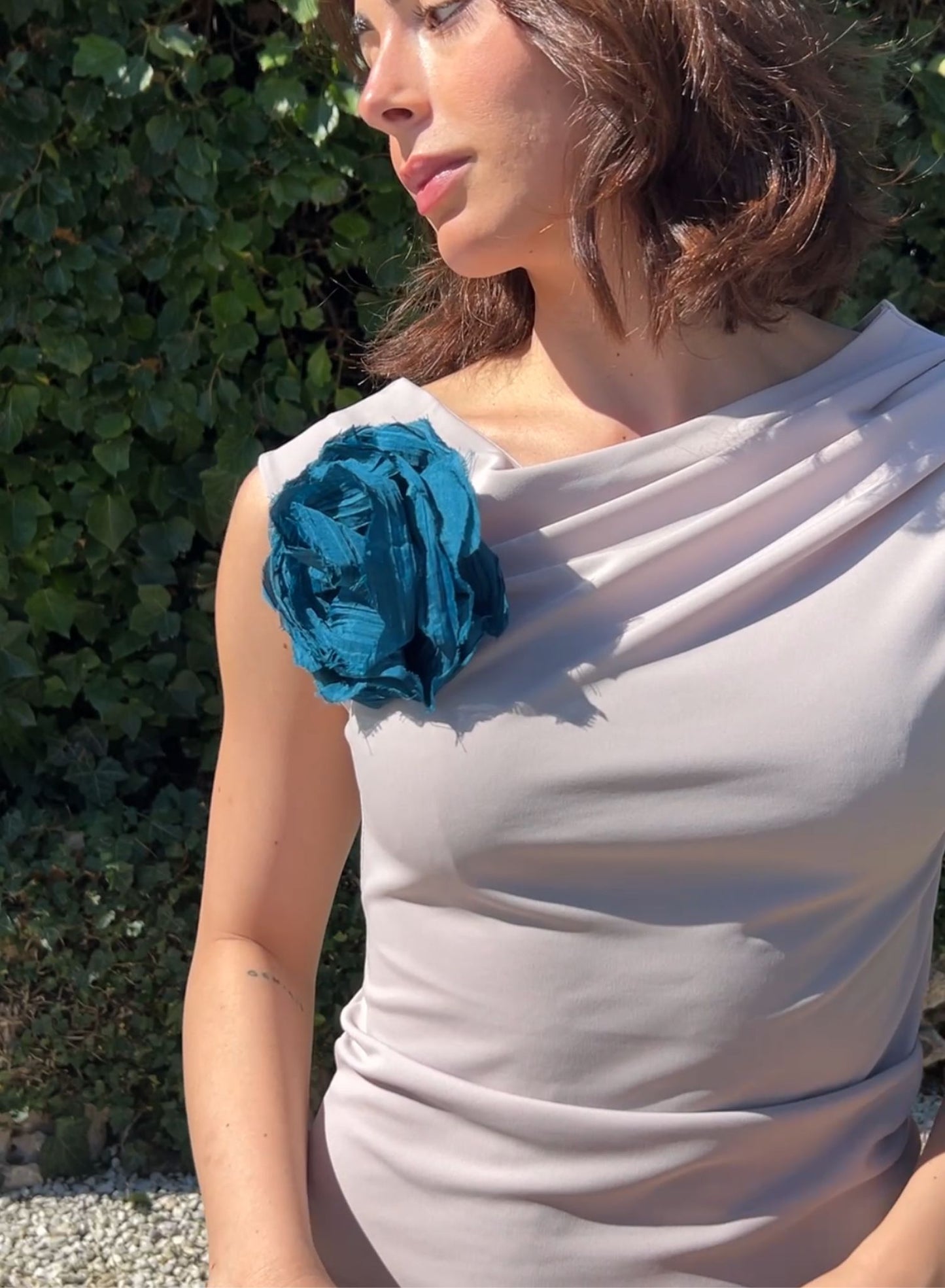 Blue brooch