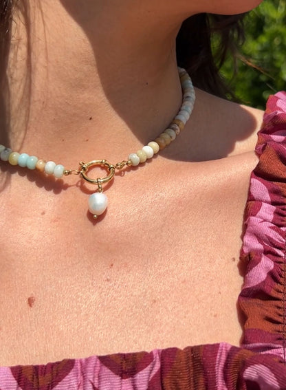 Collar piedras charm