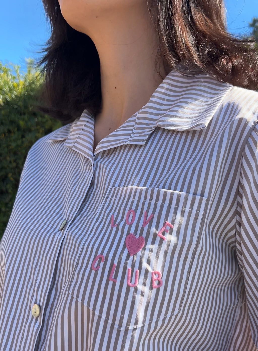 Camisa Love camel