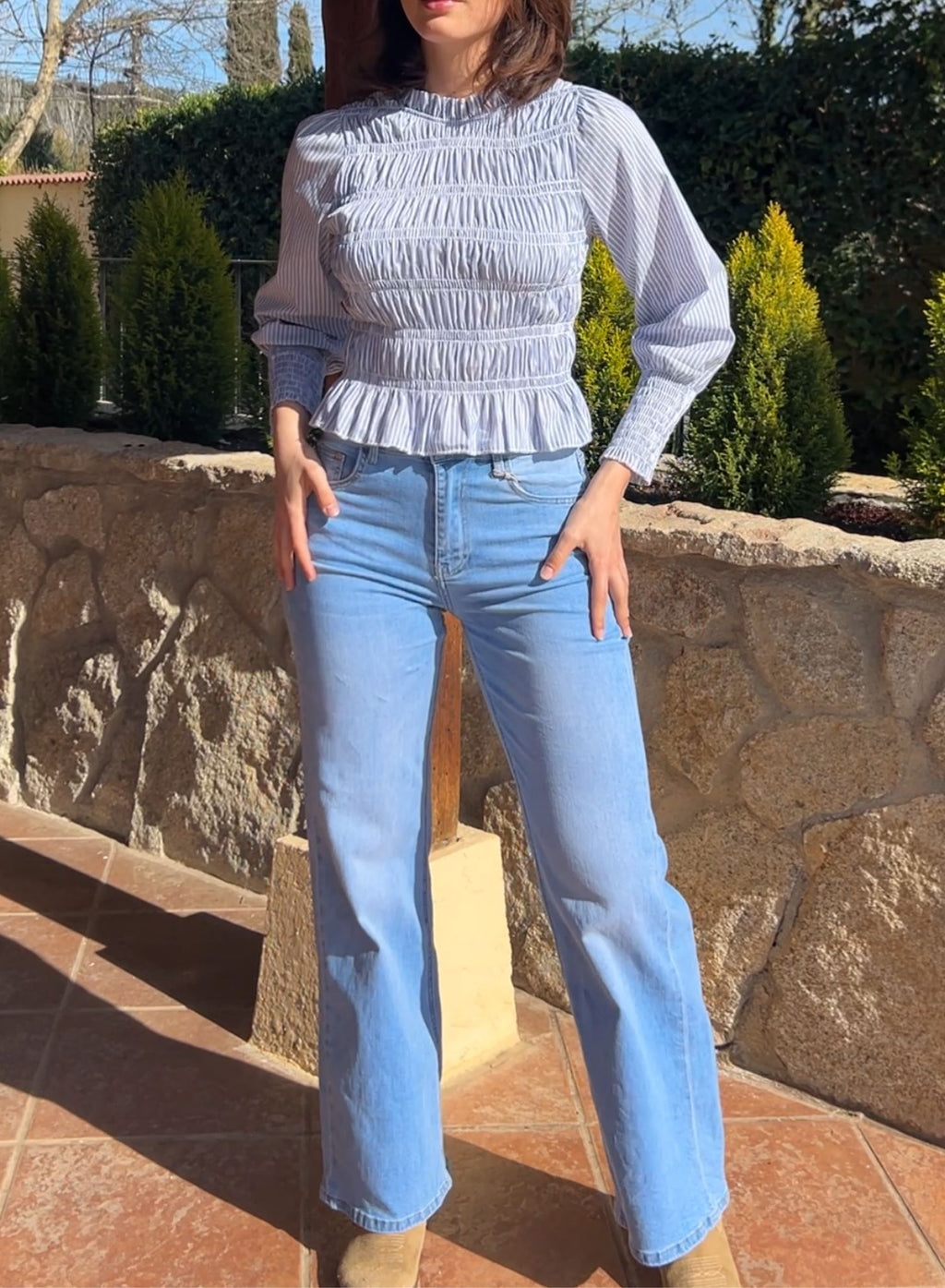 Straight stretch jeans