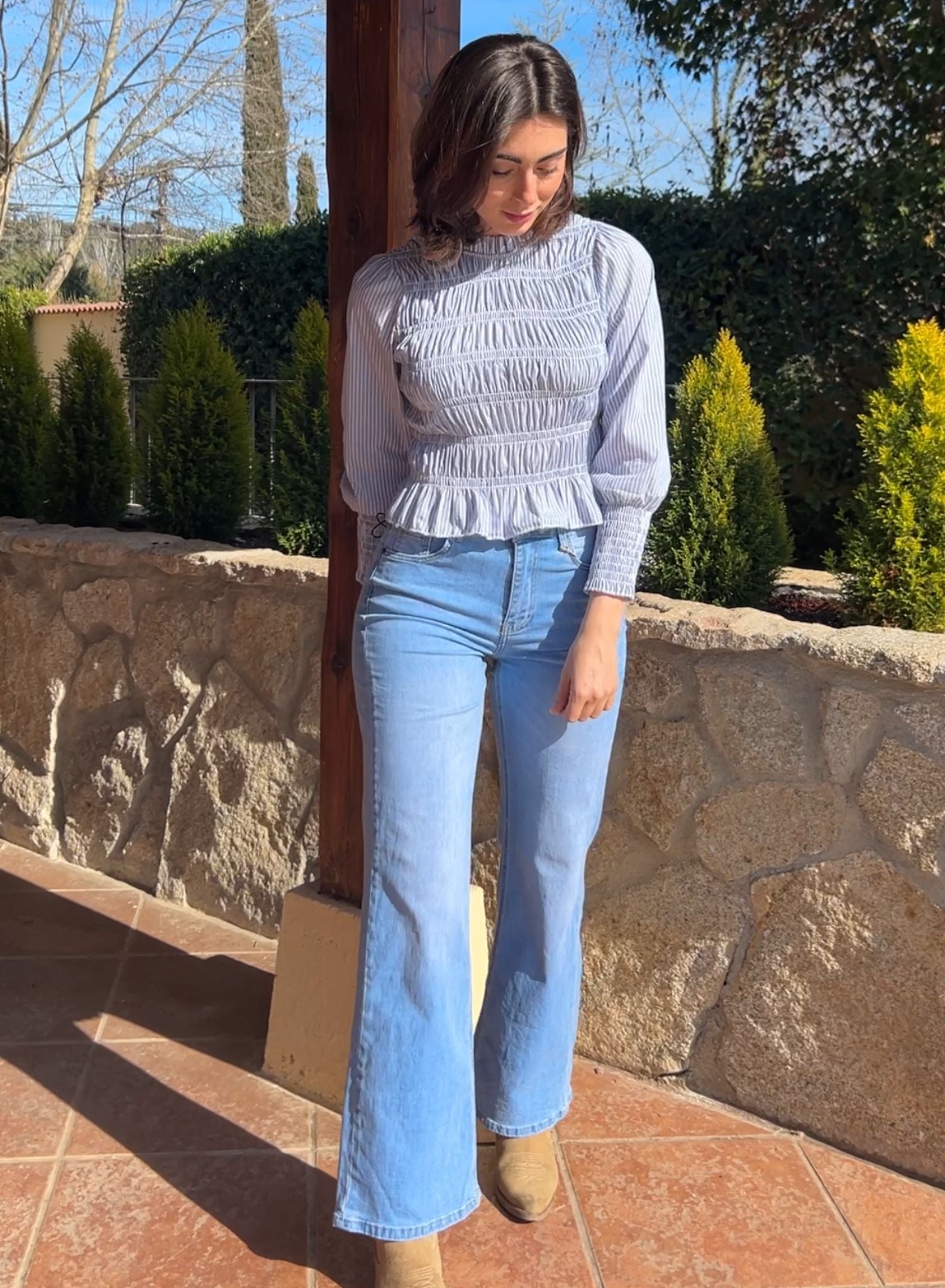 Straight stretch jeans