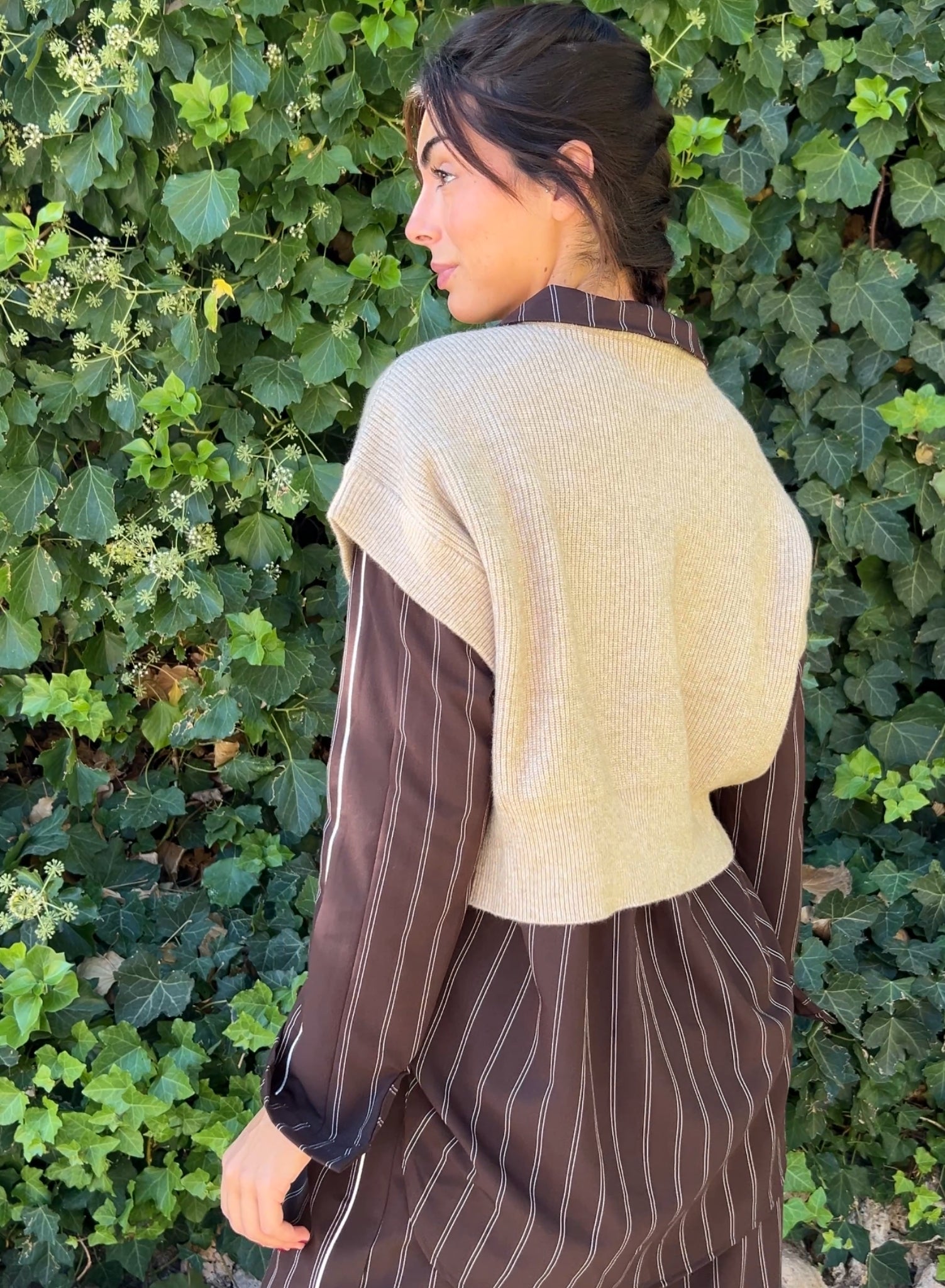 Jersey corto beige