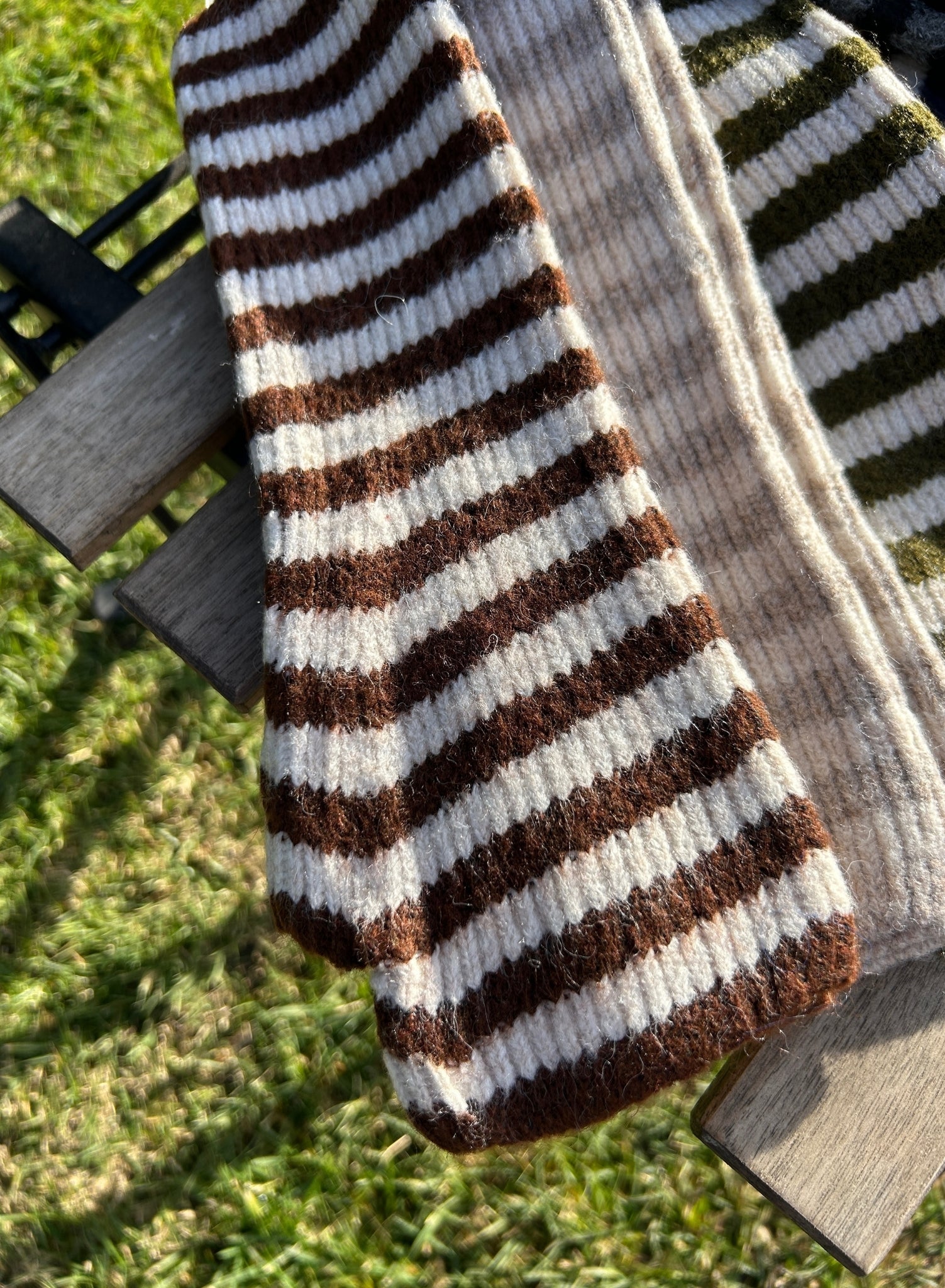 Mitones largos rayas