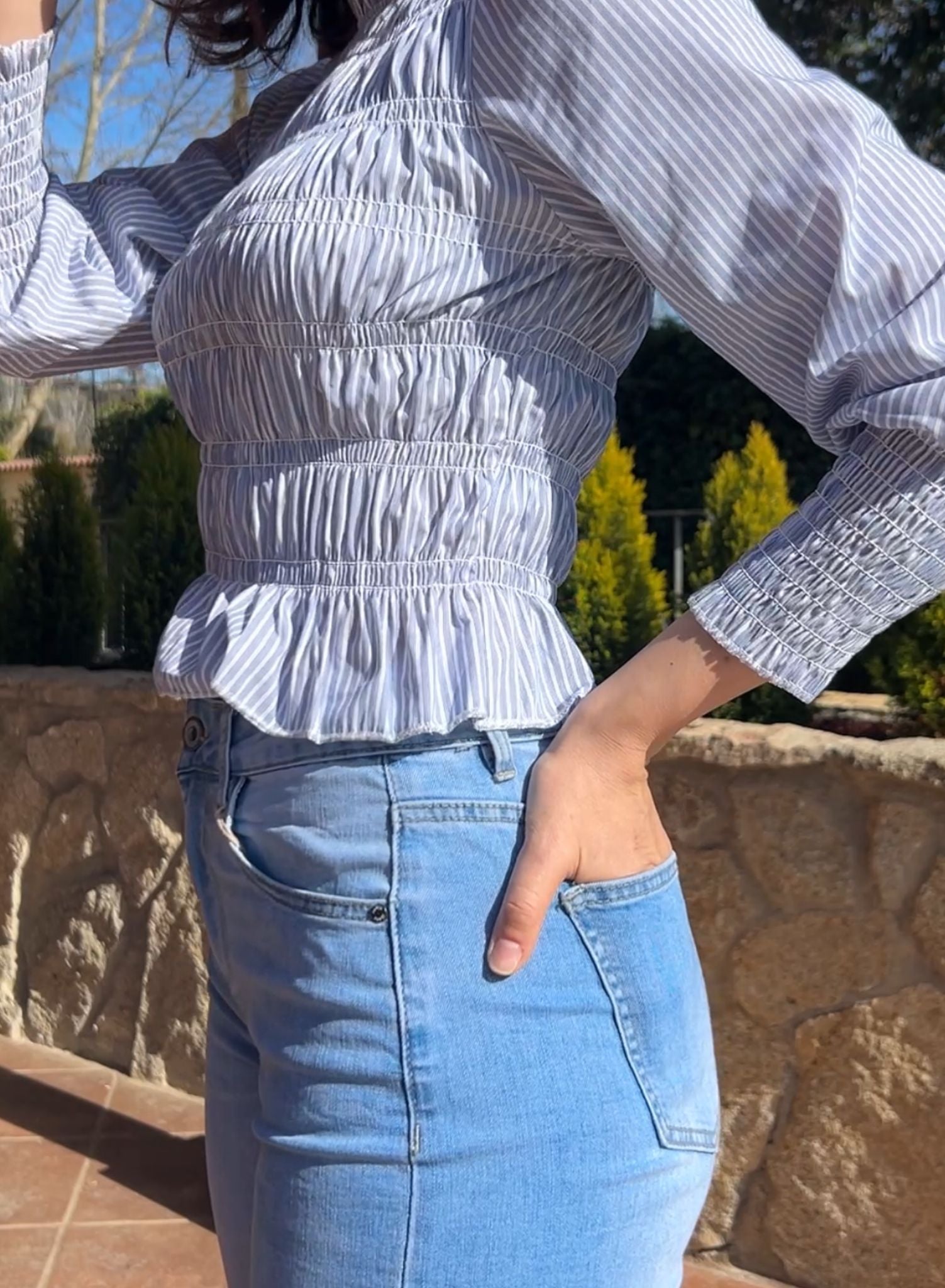 Straight stretch jeans
