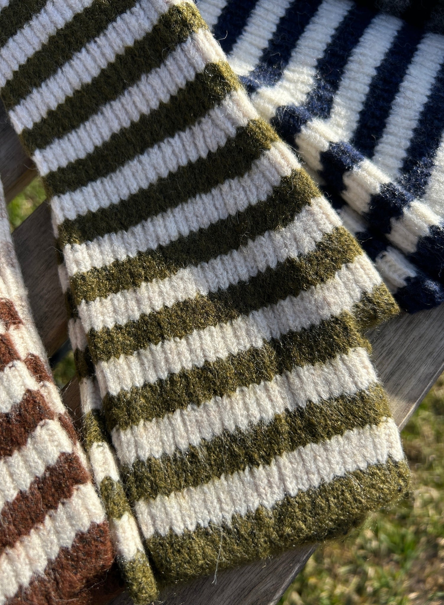 Mitones largos rayas