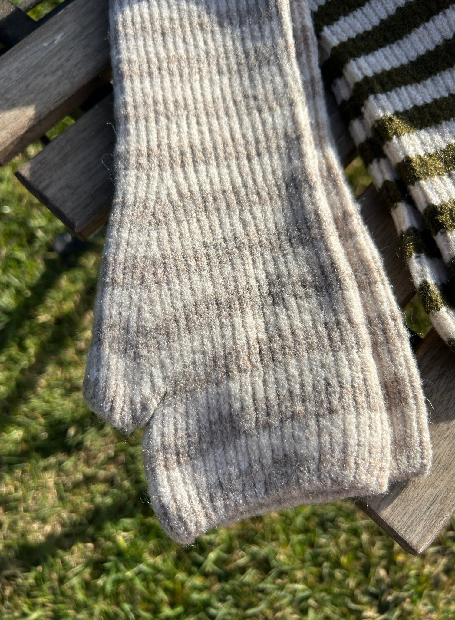 Mitones largos rayas