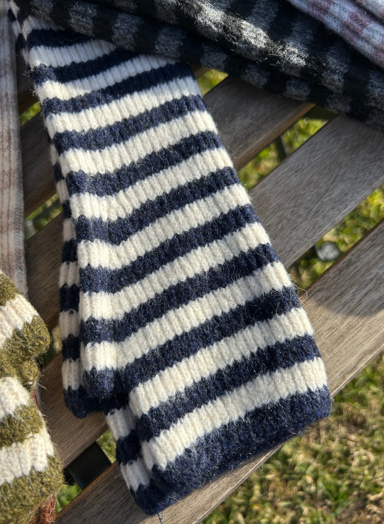 Mitones largos rayas