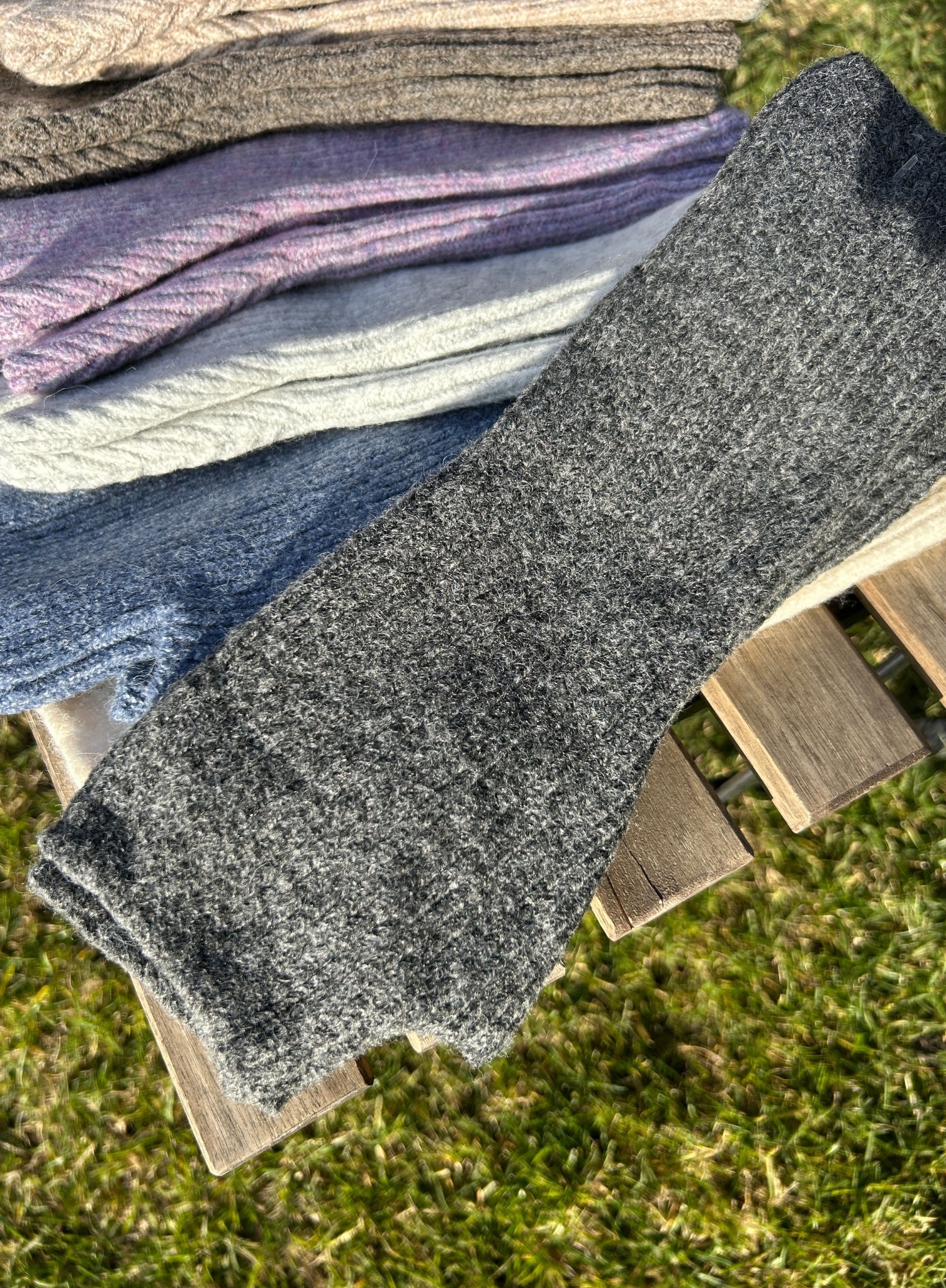 Mitones largos lisos