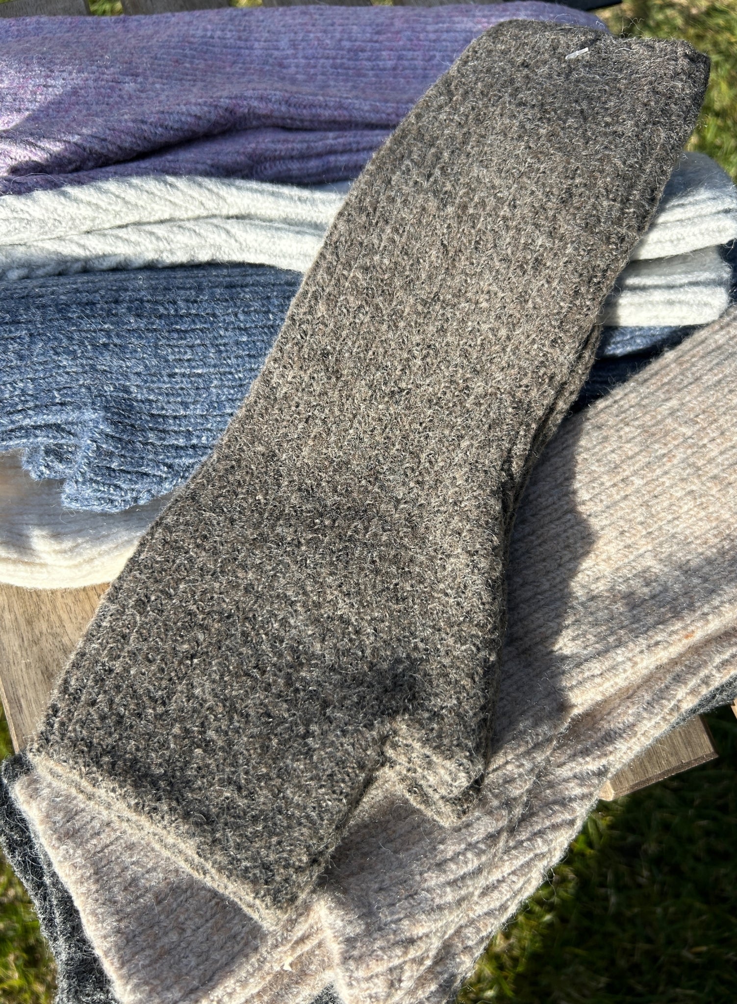 Mitones largos lisos