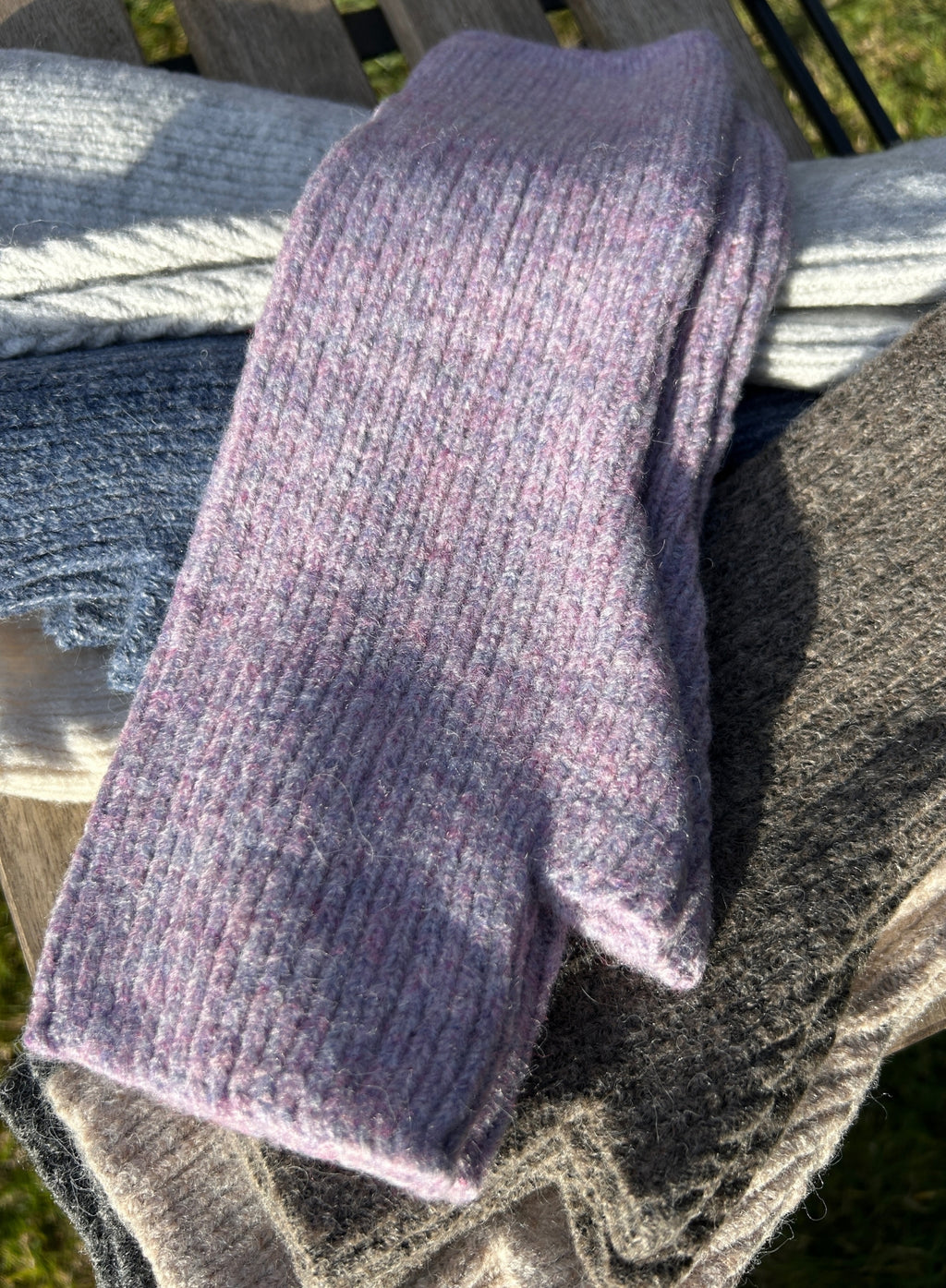 Mitones largos lisos