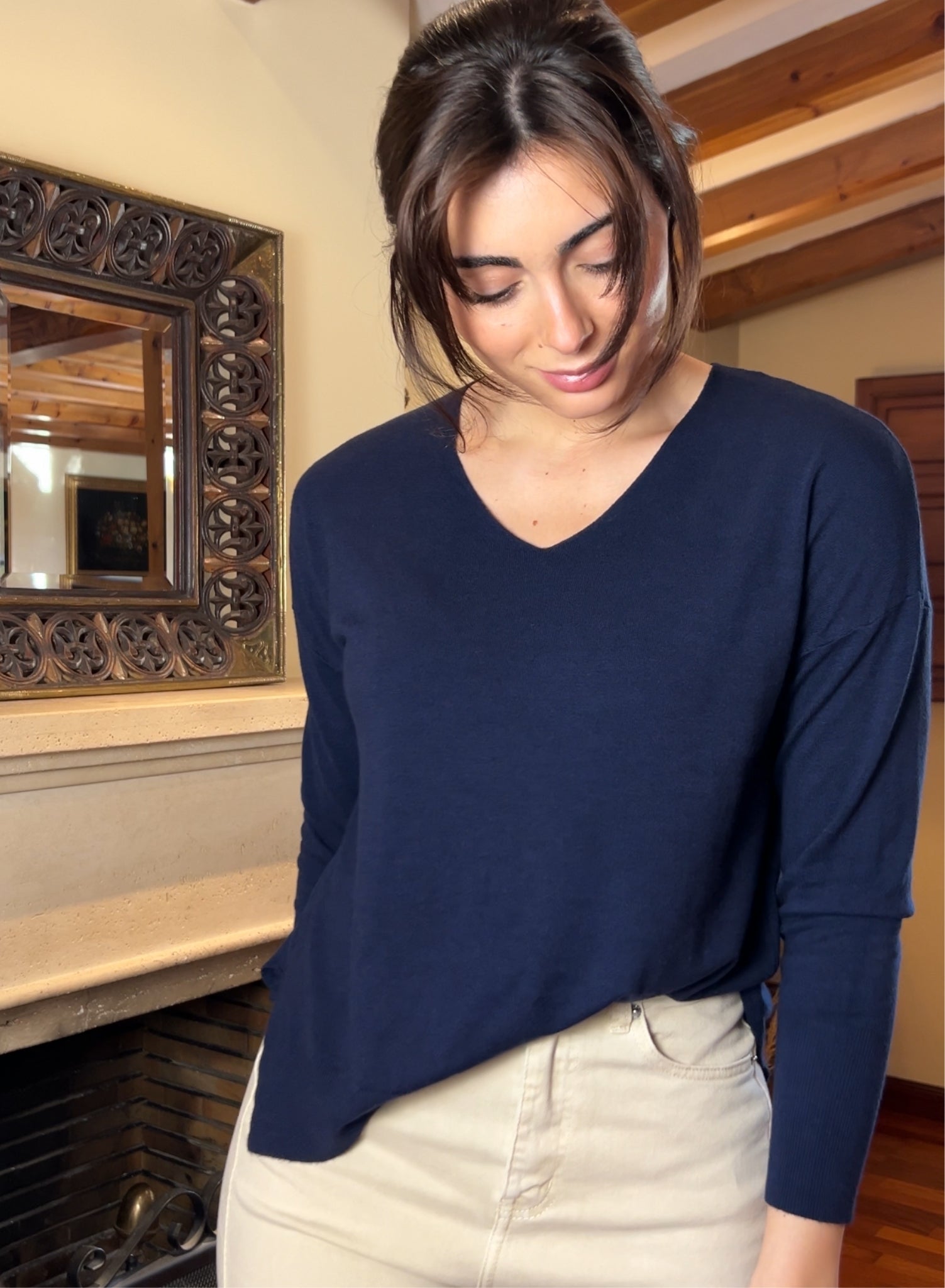 Jersey básico marino