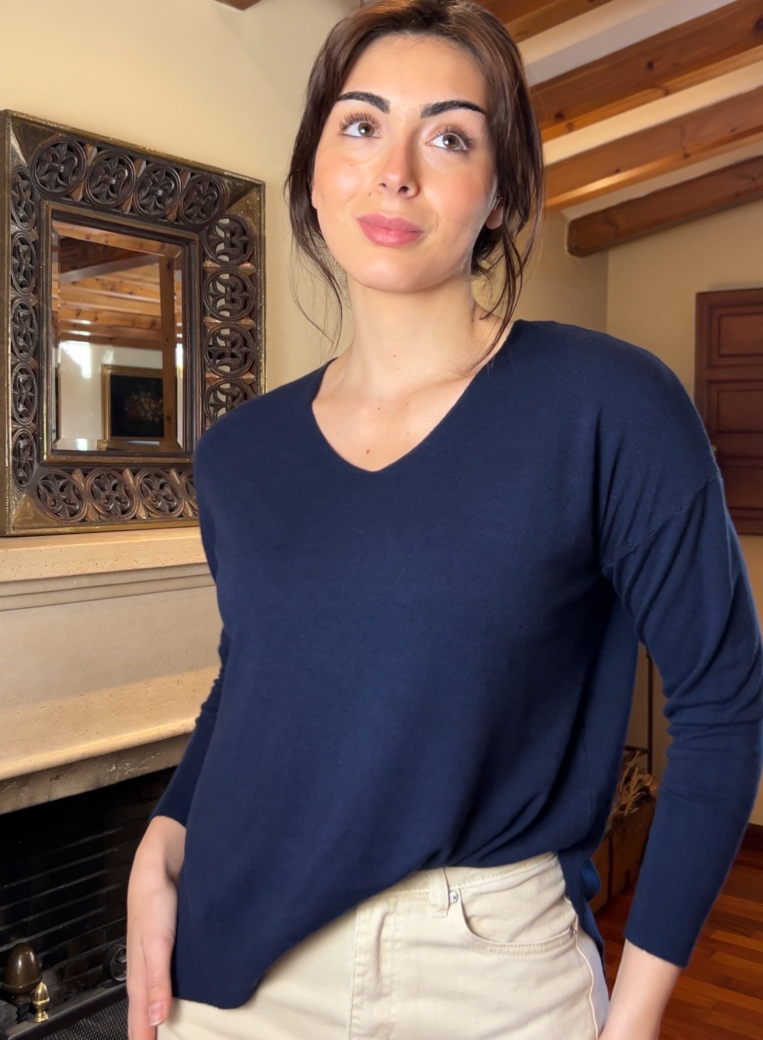 Jersey básico marino