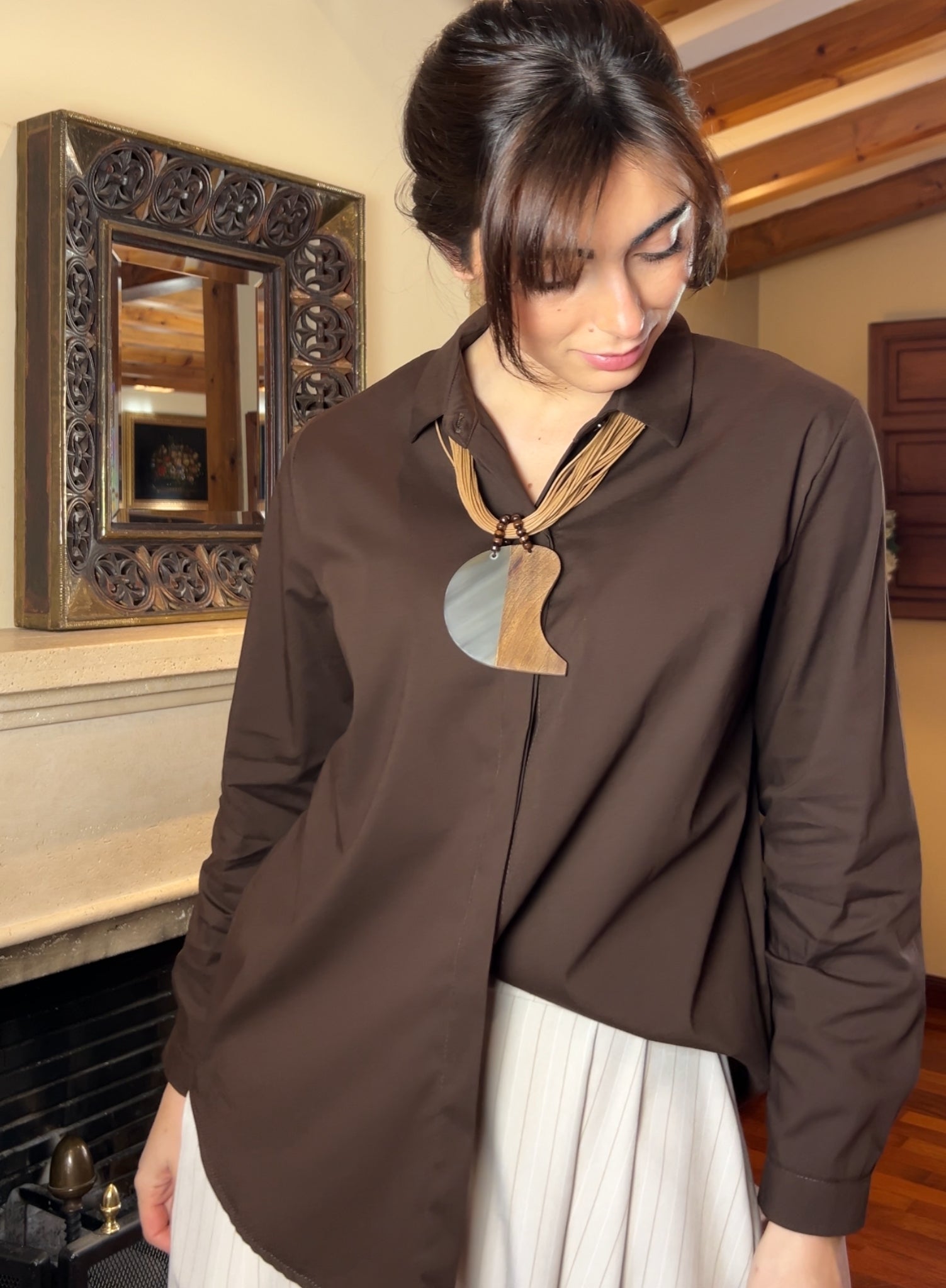 Camisa básica choco