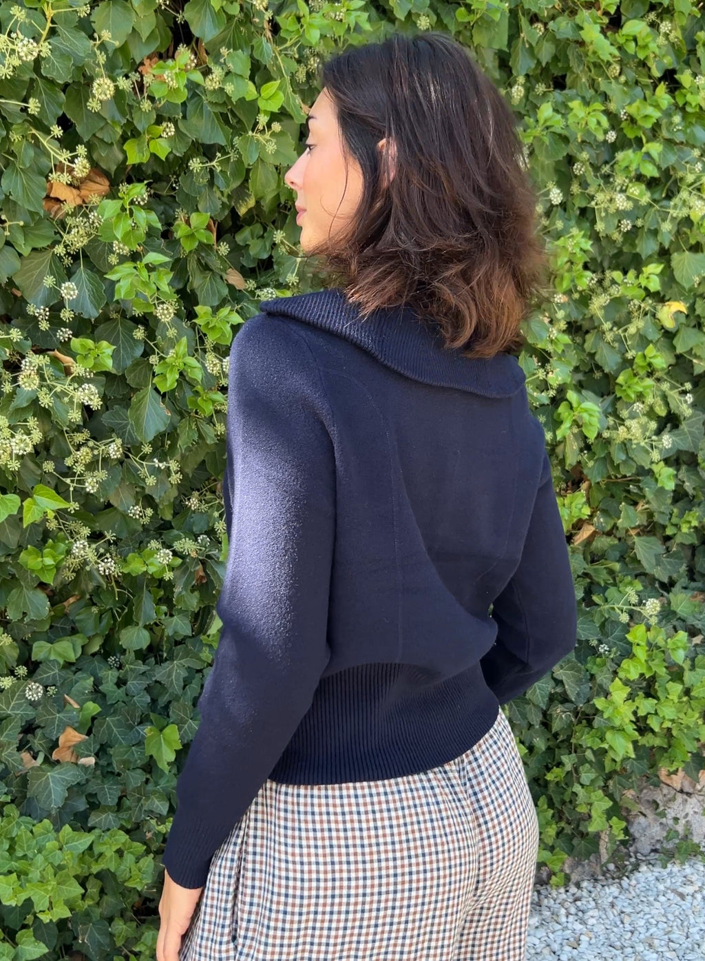 Chaqueta cremallera marino