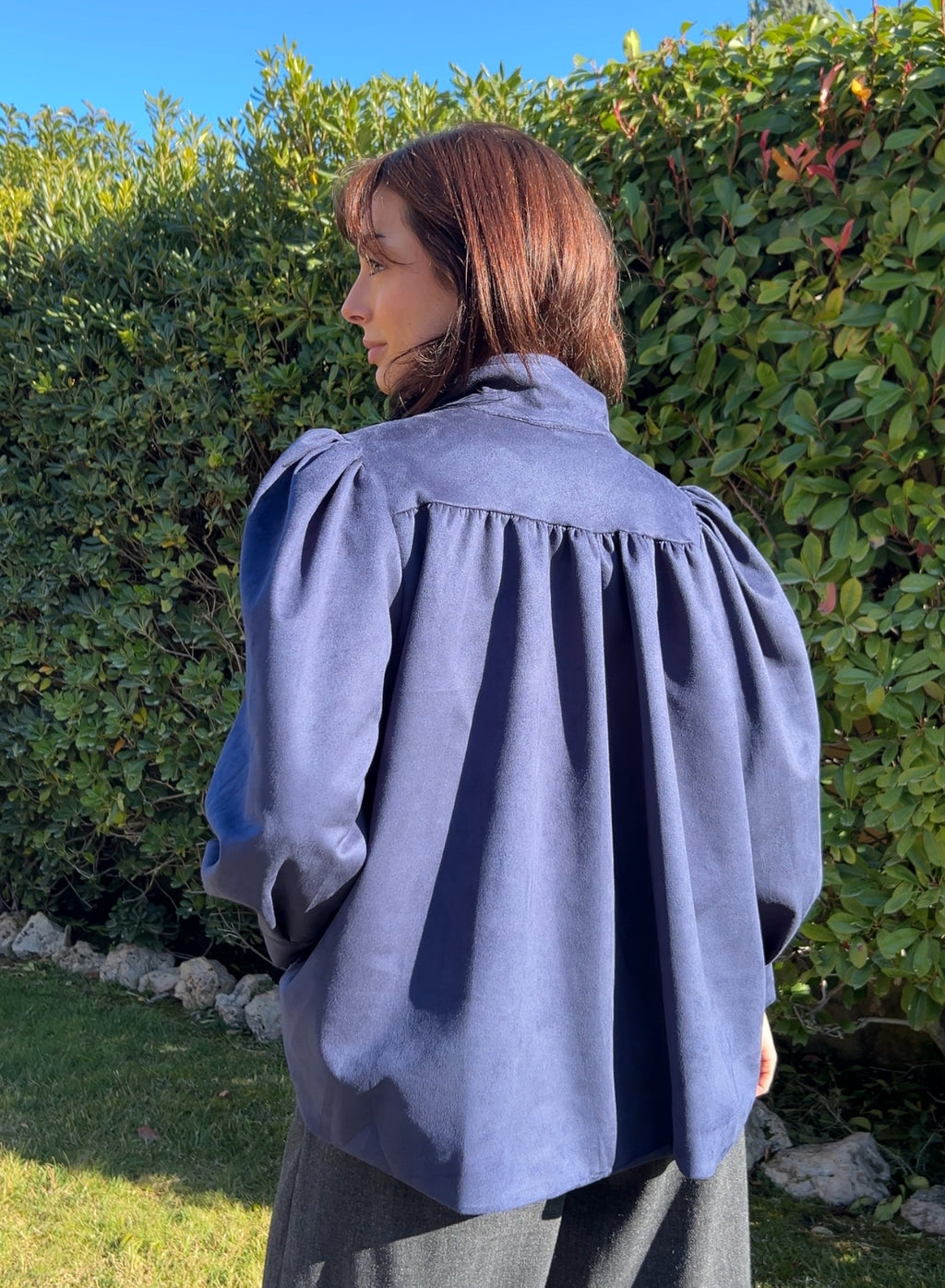 Maroon V-neck sweater