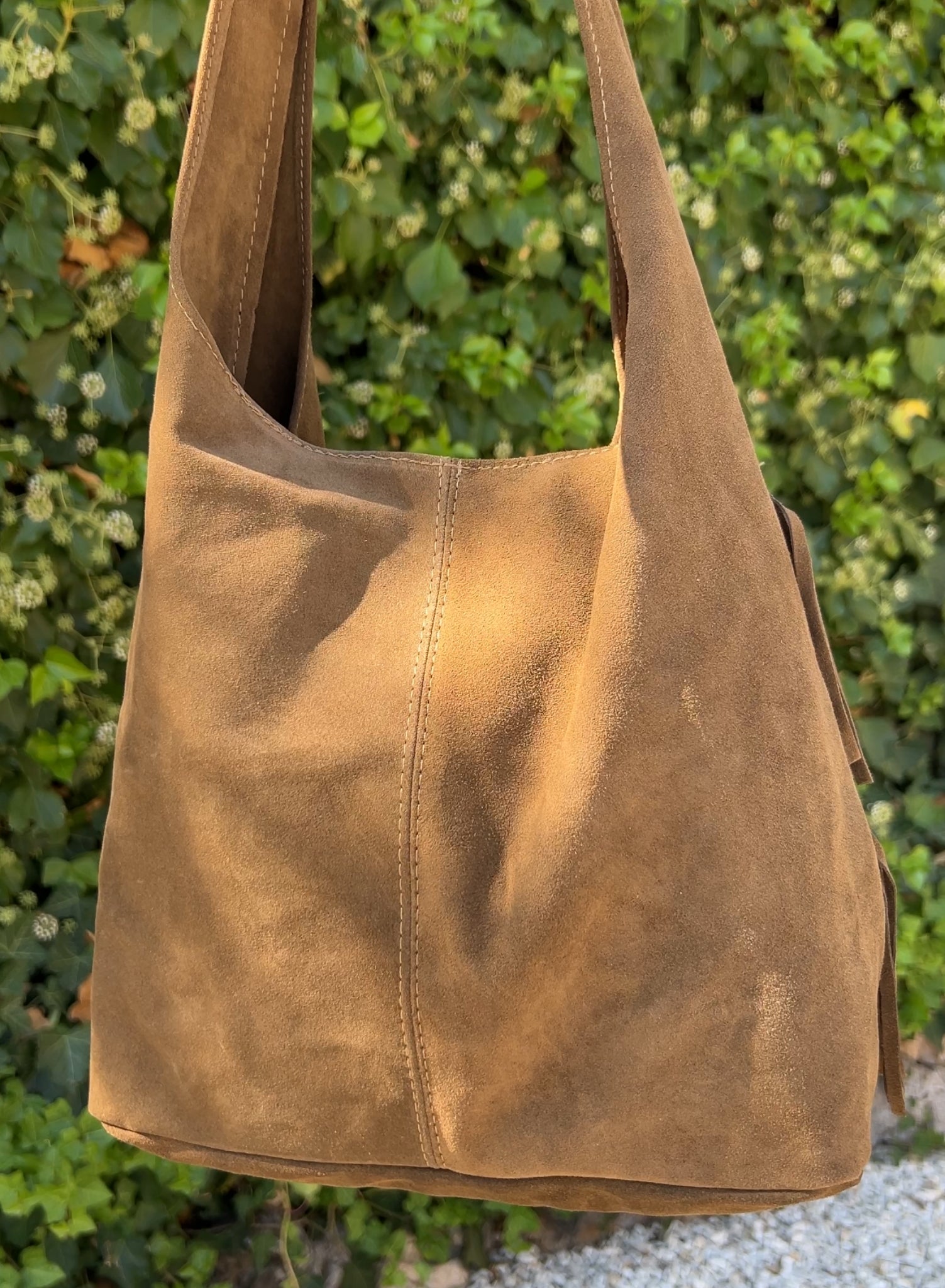 Bolso flecos topo