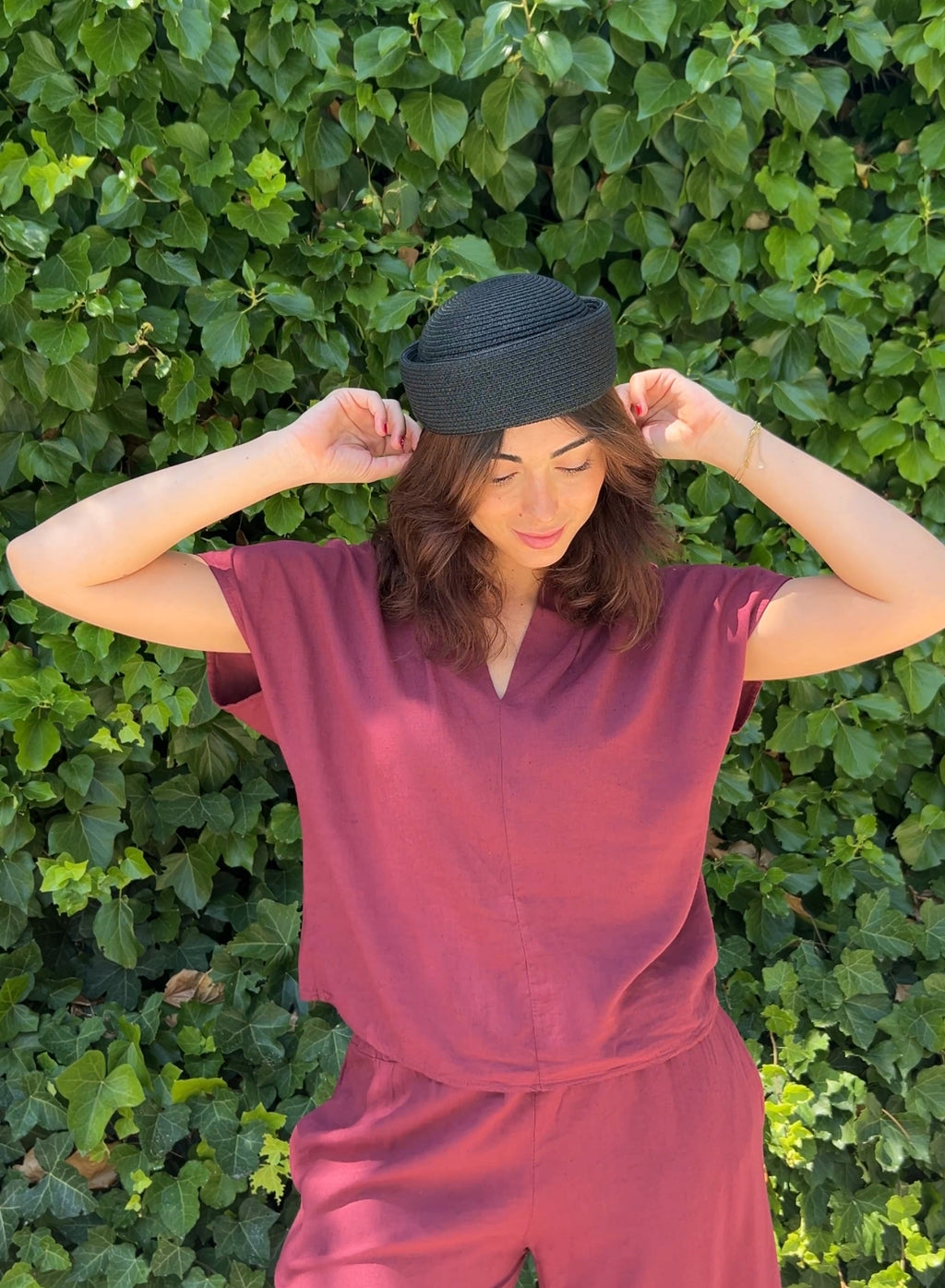 Blusa Vega granate