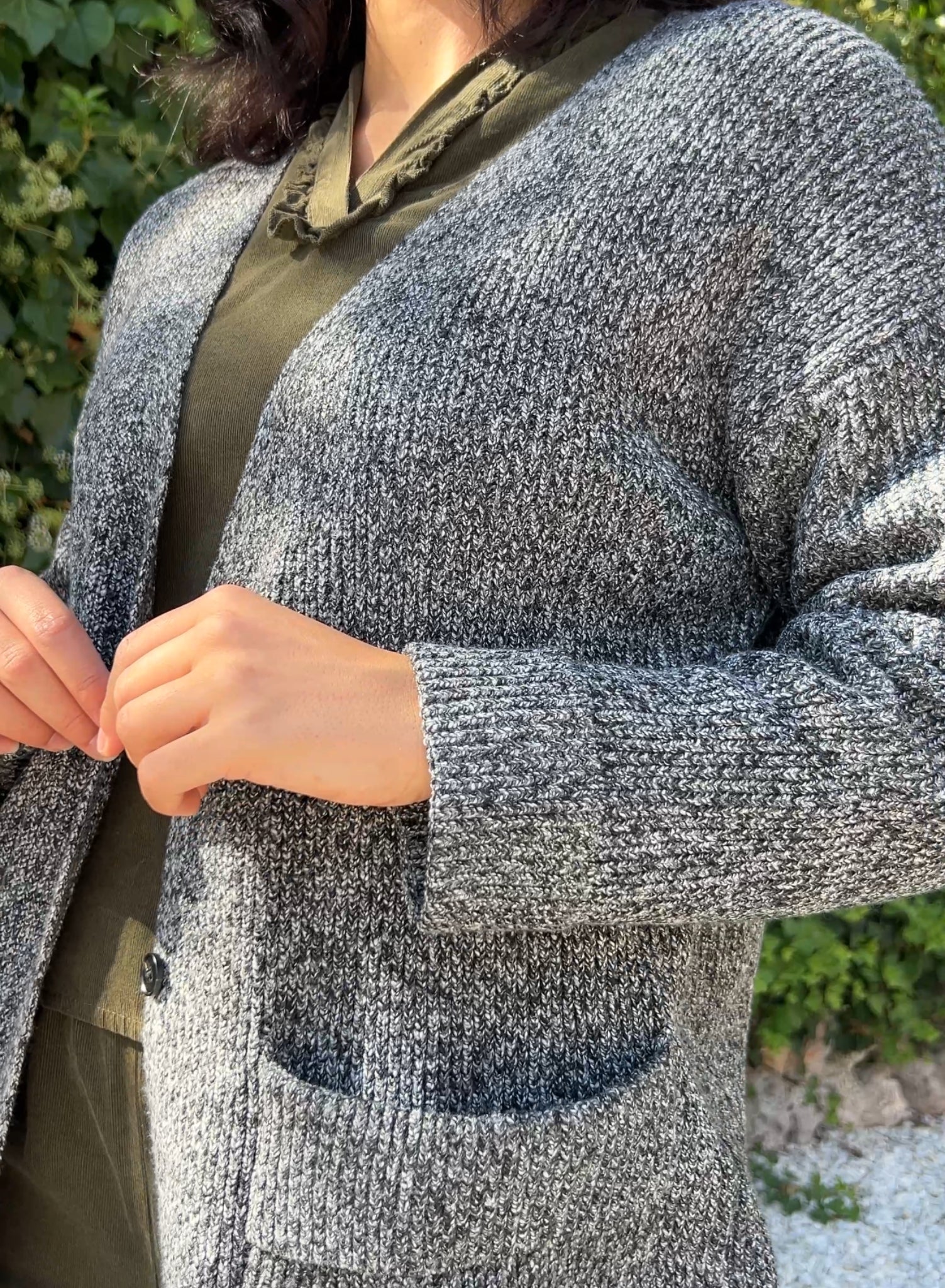 Chaqueta larga punto