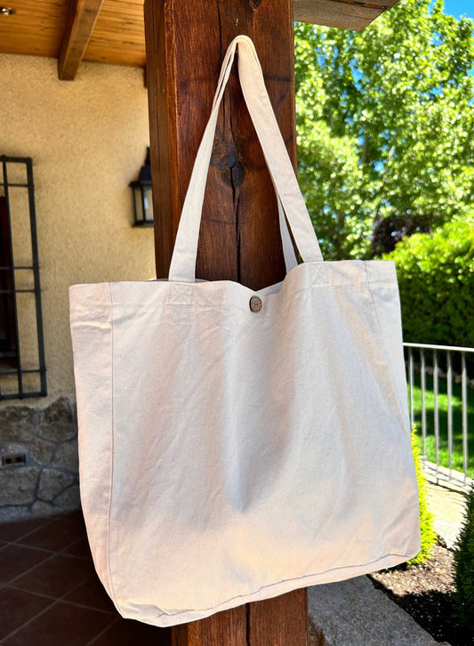 Ecru cloth bag