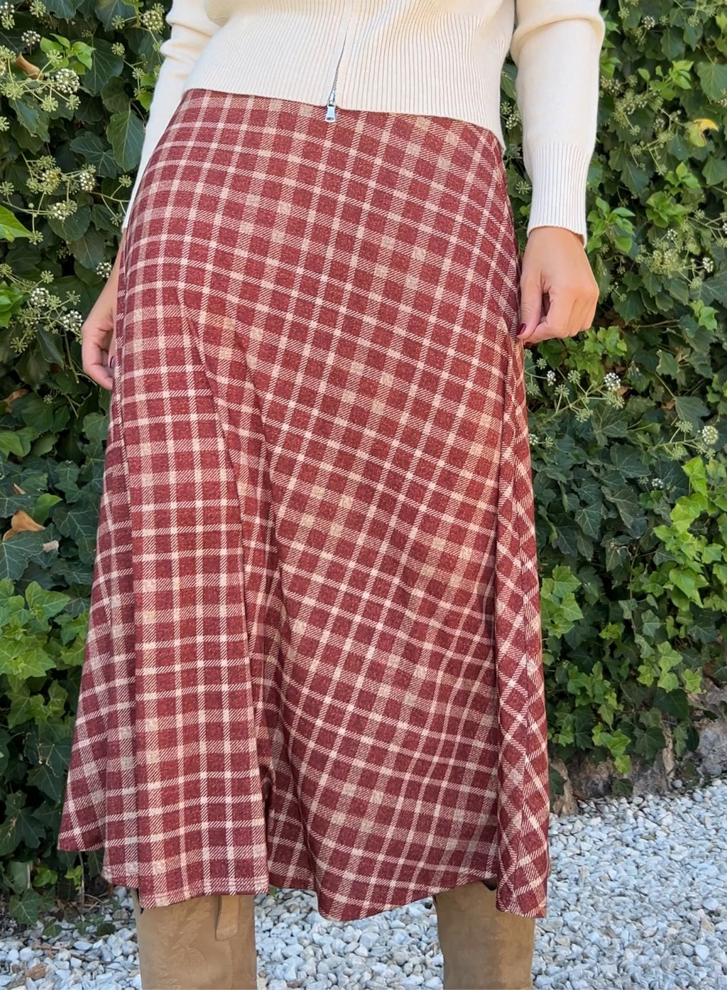Falda otoño cuadros